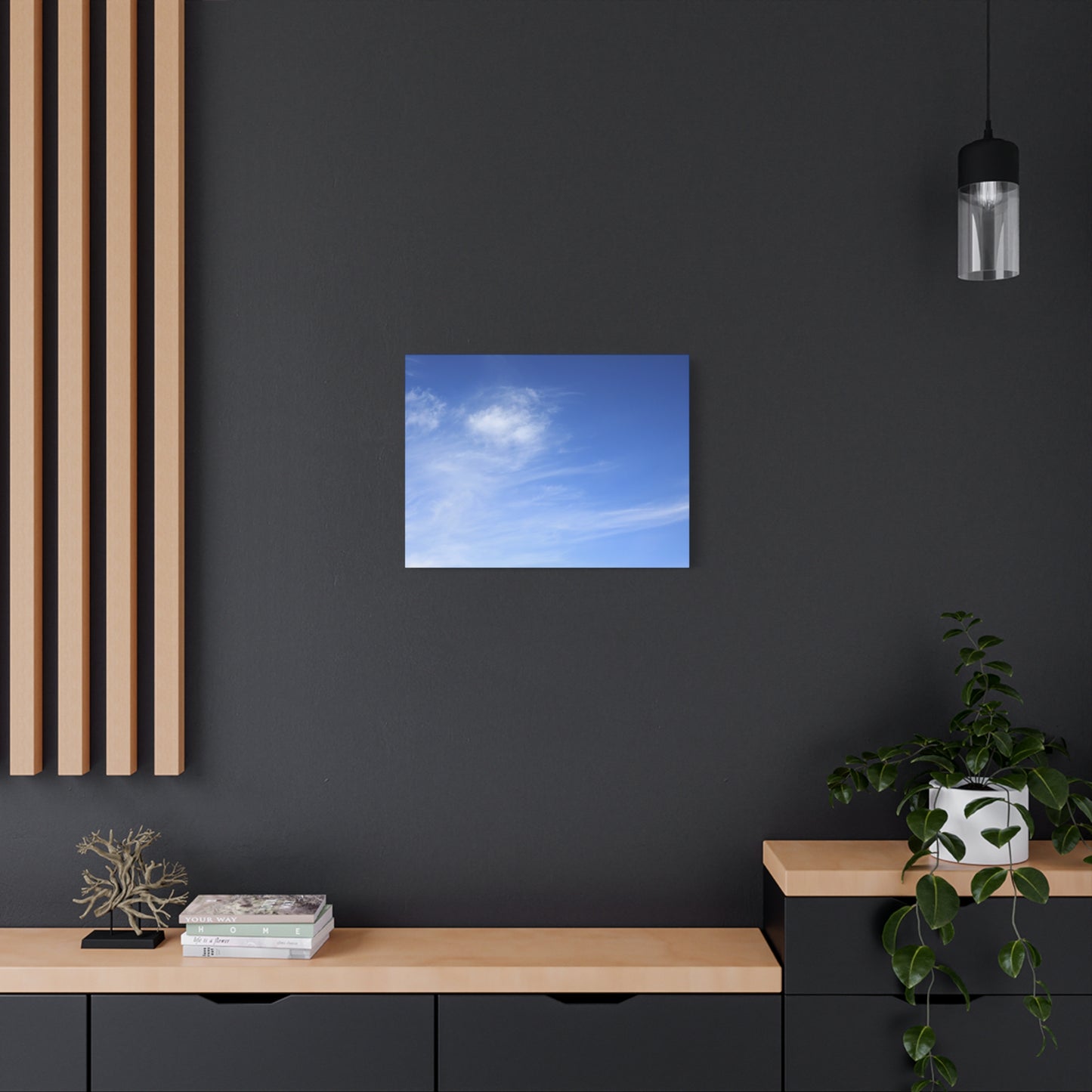 Blue Breath - Unique Frameless Canvas Wall Art