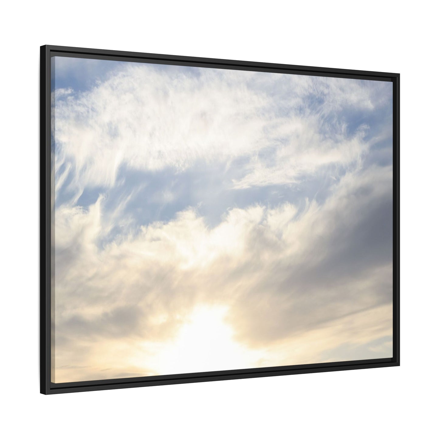Sky's Ethereal Whisper - Unique Stretched Canvas Wall Art