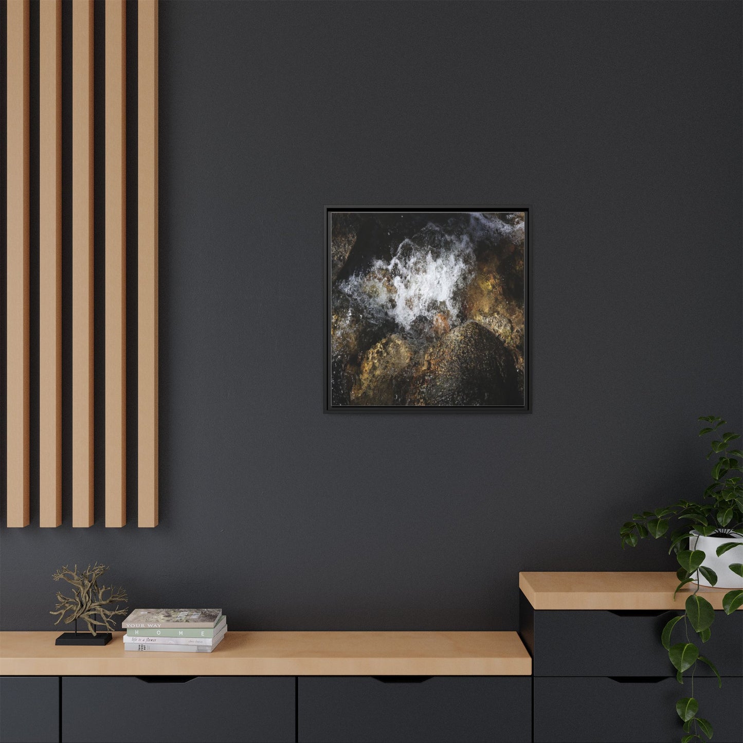 Cascading Momentum - Unique Stretched Canvas Wall Art
