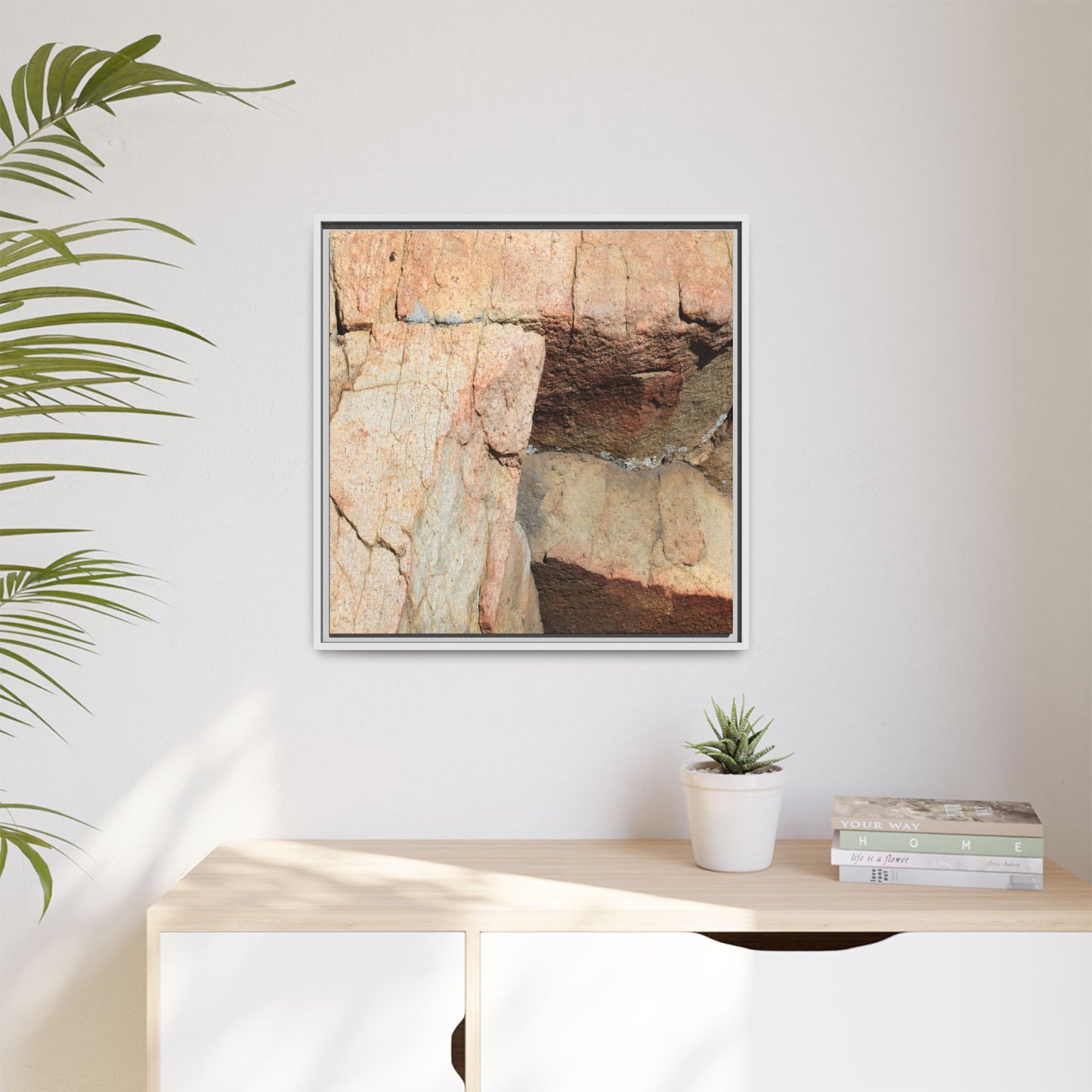 Fractured Stone - Unique Stretched Canvas Wall Art