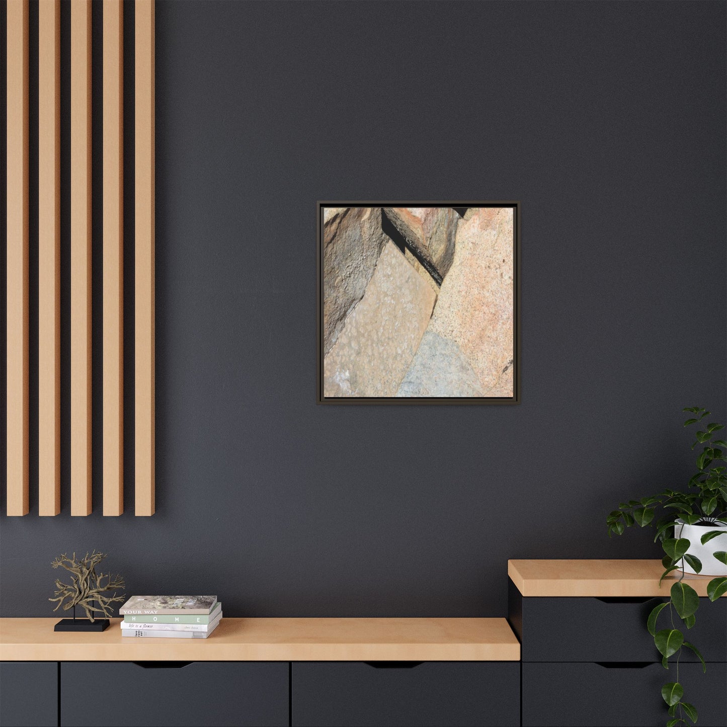 Rock Fragment - Unique Stretched Canvas Wall Art