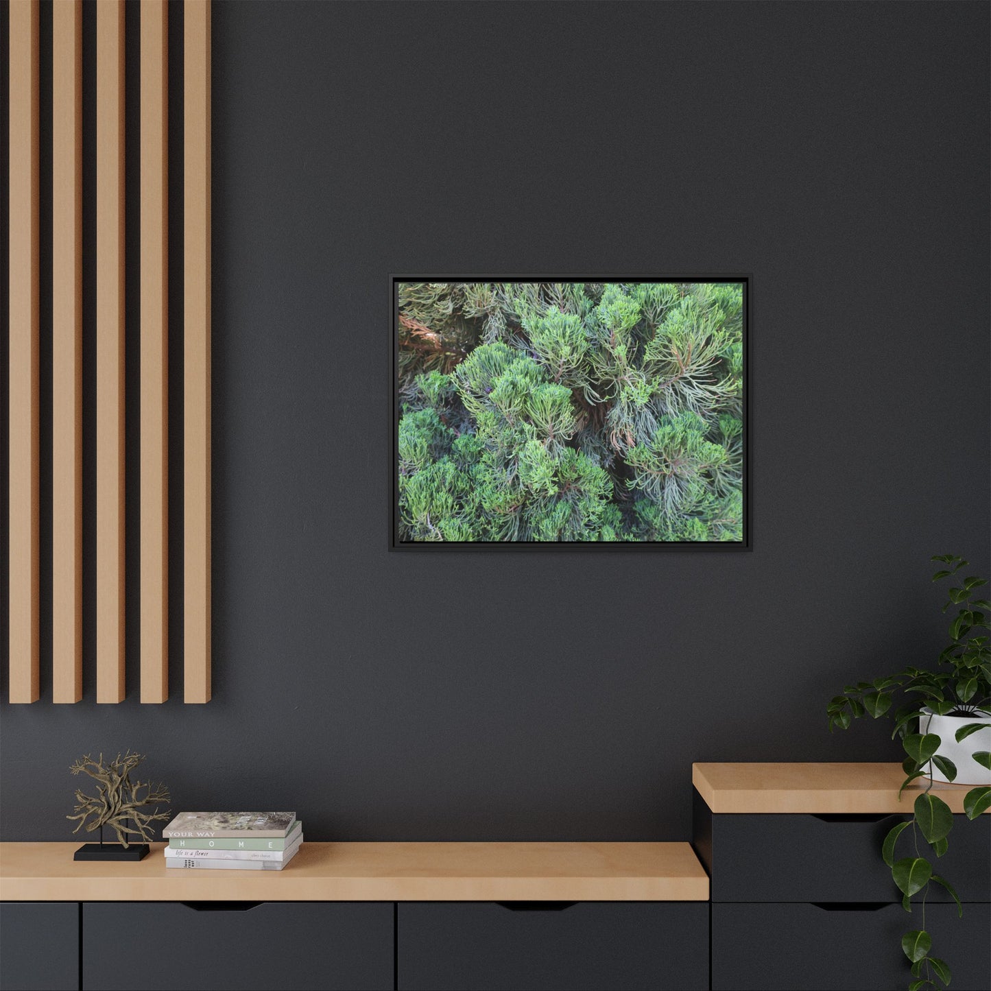 Verdant Whispers - Unique Stretched Canvas Wall Art