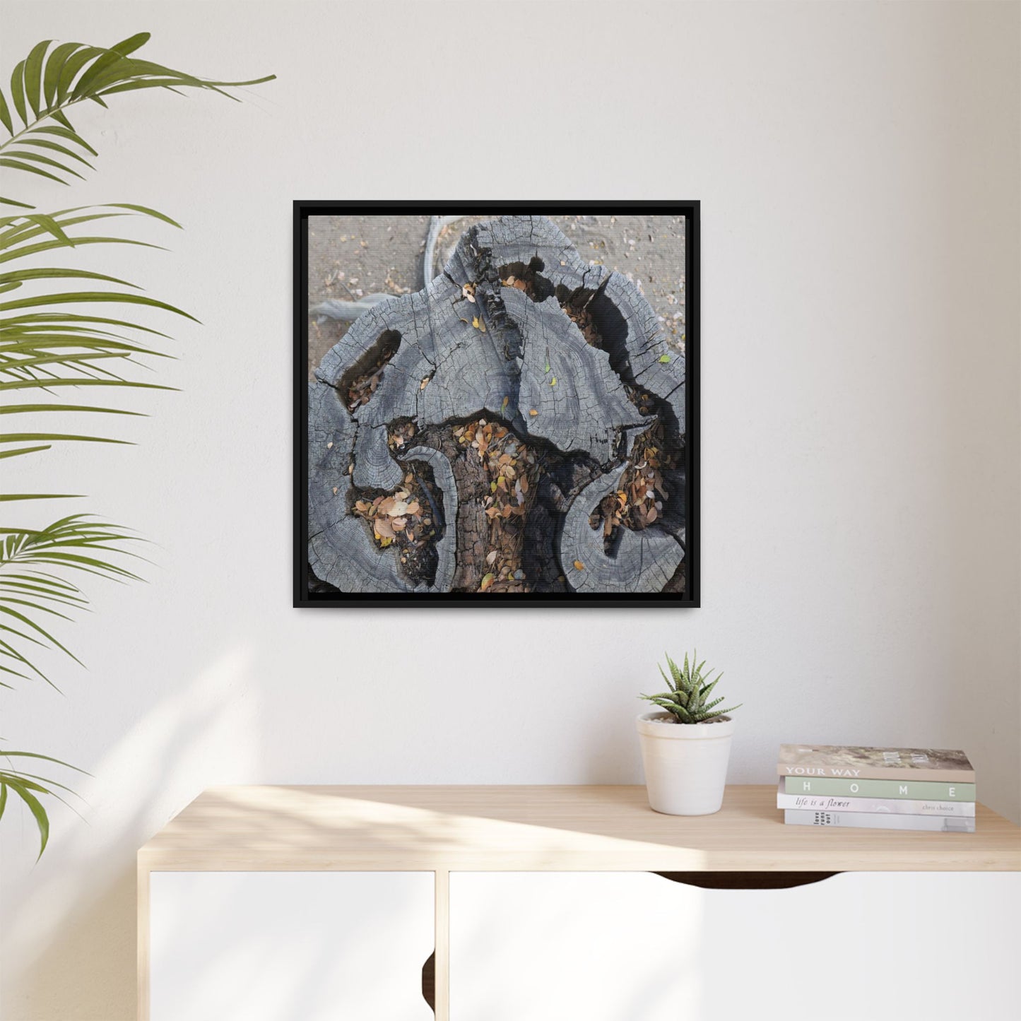 Time's Fractal Memory - Unique Stretched Canvas Wall Art