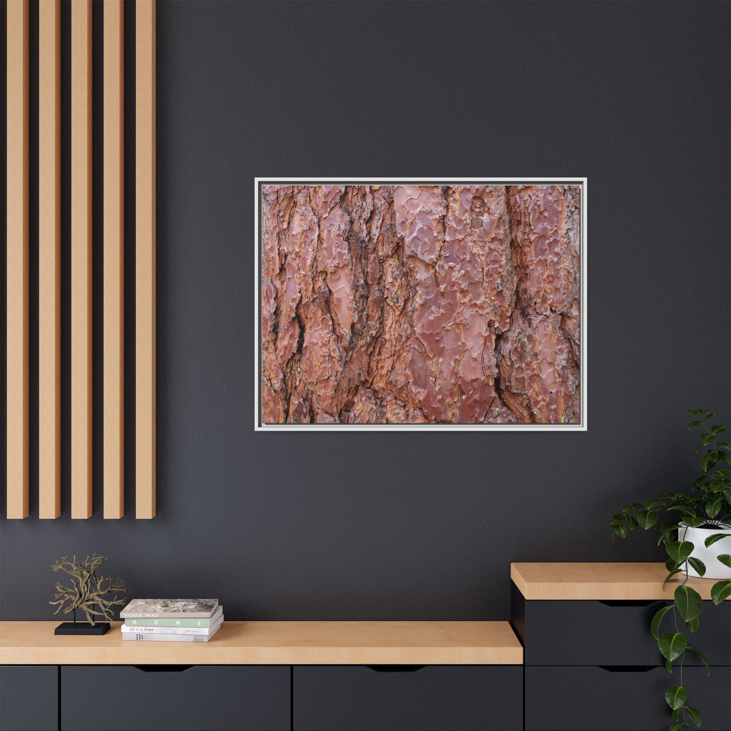Russet Ridges - Unique Stretched Canvas Wall Art
