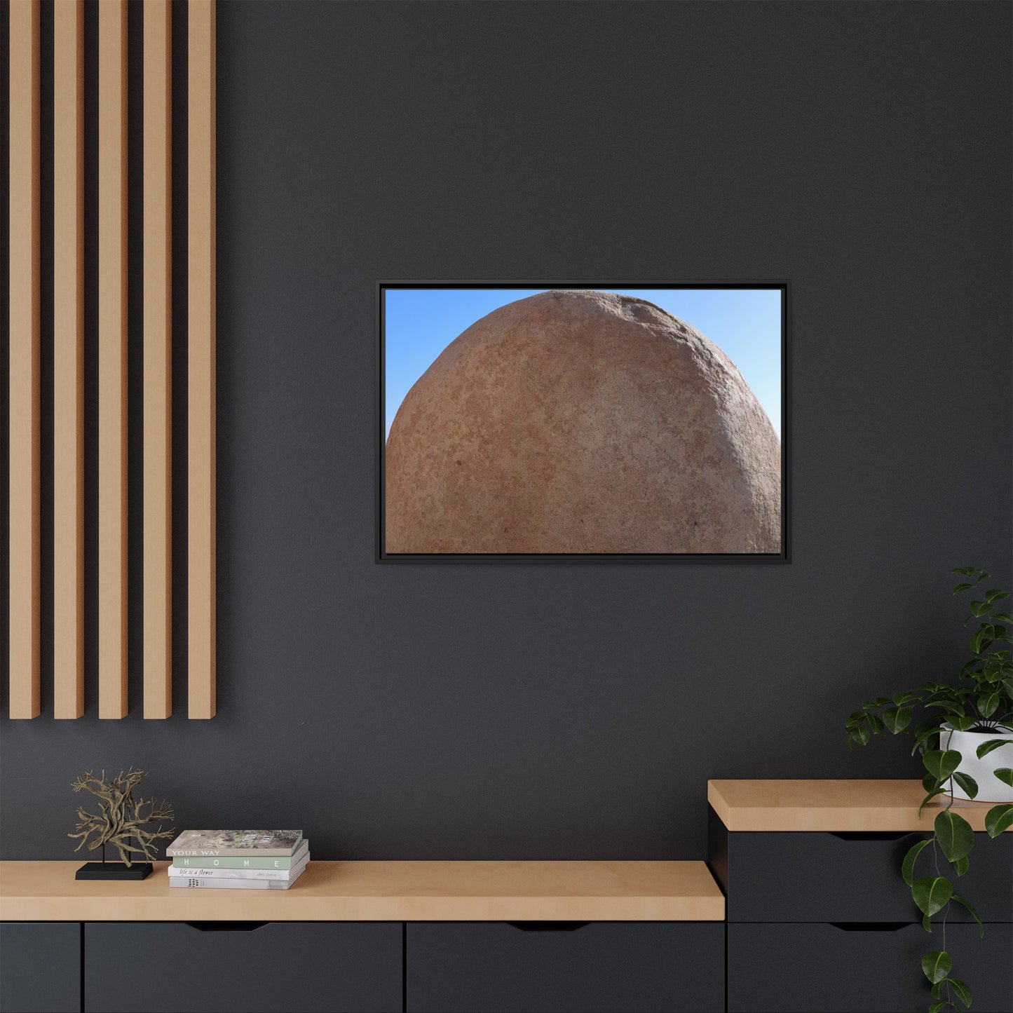 Stone Sphere - Unique Stretched Canvas Wall Art