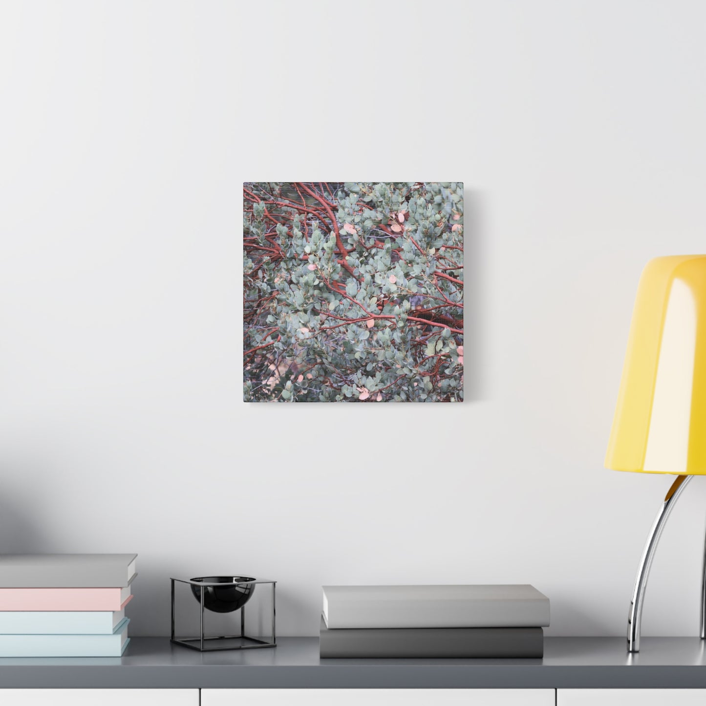 Whispers of Silver and Rust - Unique Frameless Canvas Wall Art