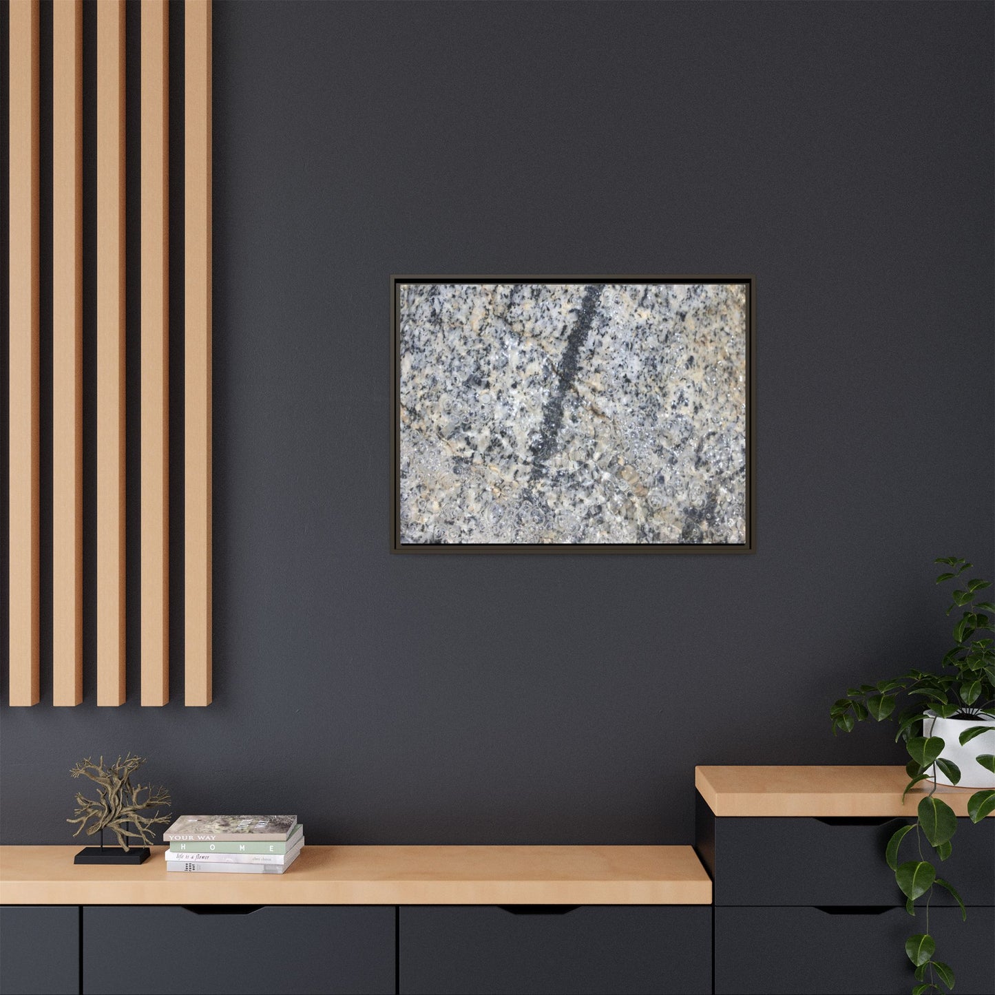 Granite Bubbles - Unique Stretched Canvas Wall Art