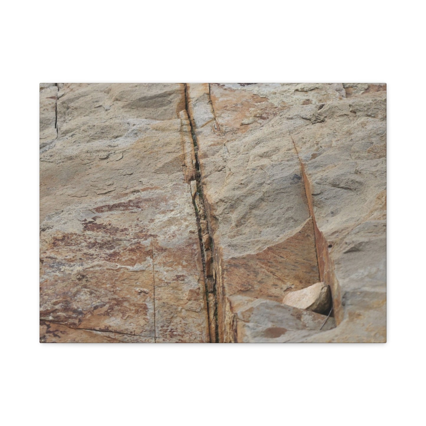 Cracked Canvas of Time - Unique Frameless Canvas Wall Art