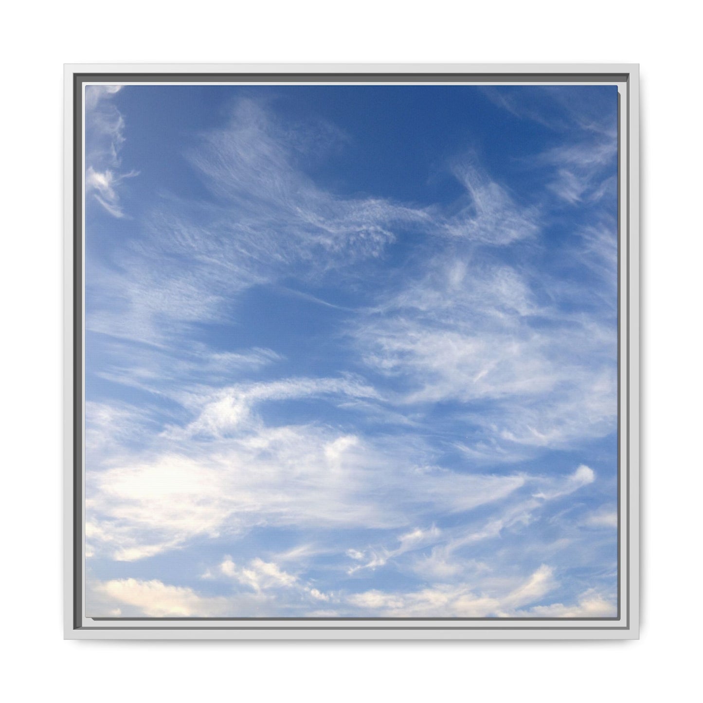 Ethereal Blue Tapestry - Unique Stretched Canvas Wall Art