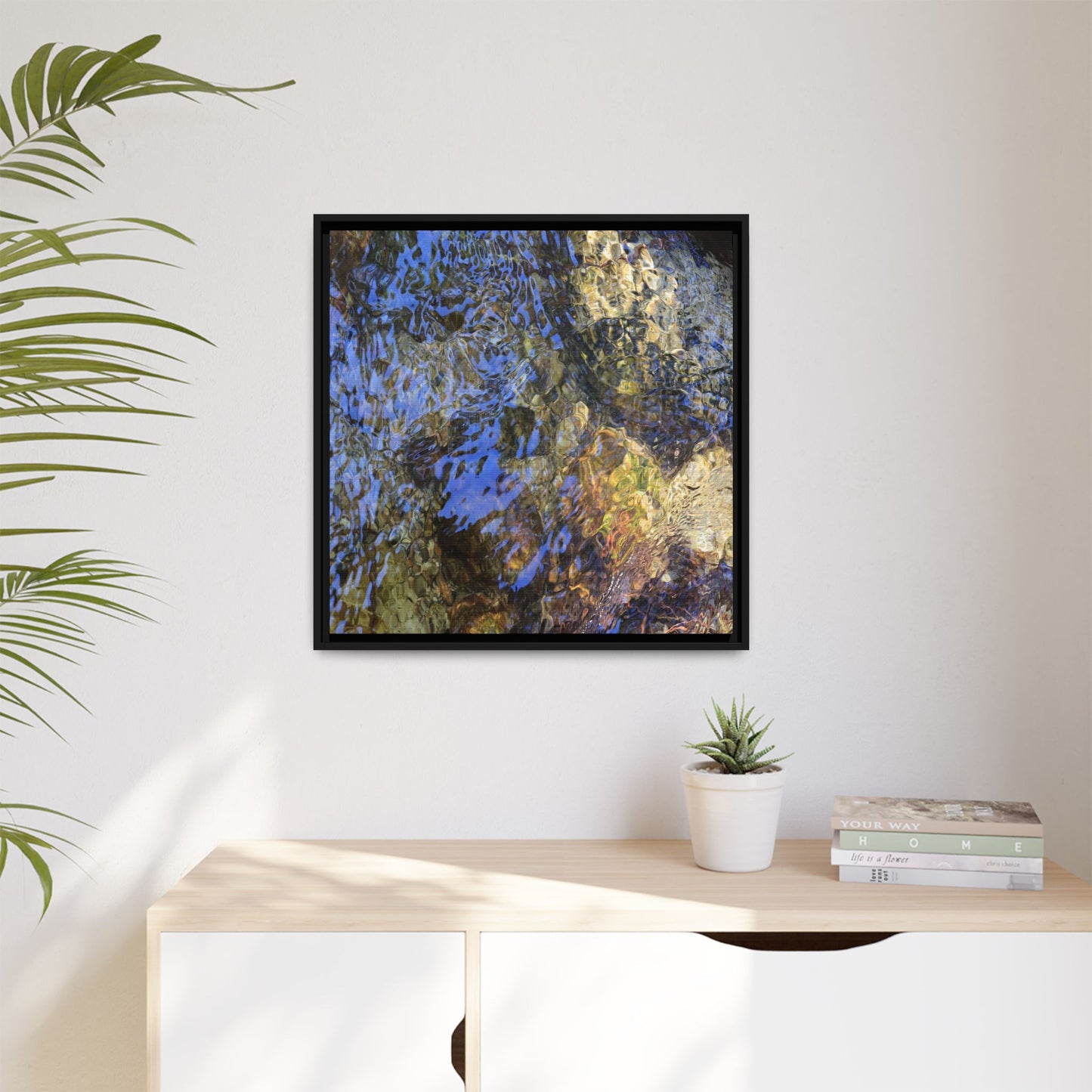 Aquatic Kaleidoscope - Unique Stretched Canvas Wall Art