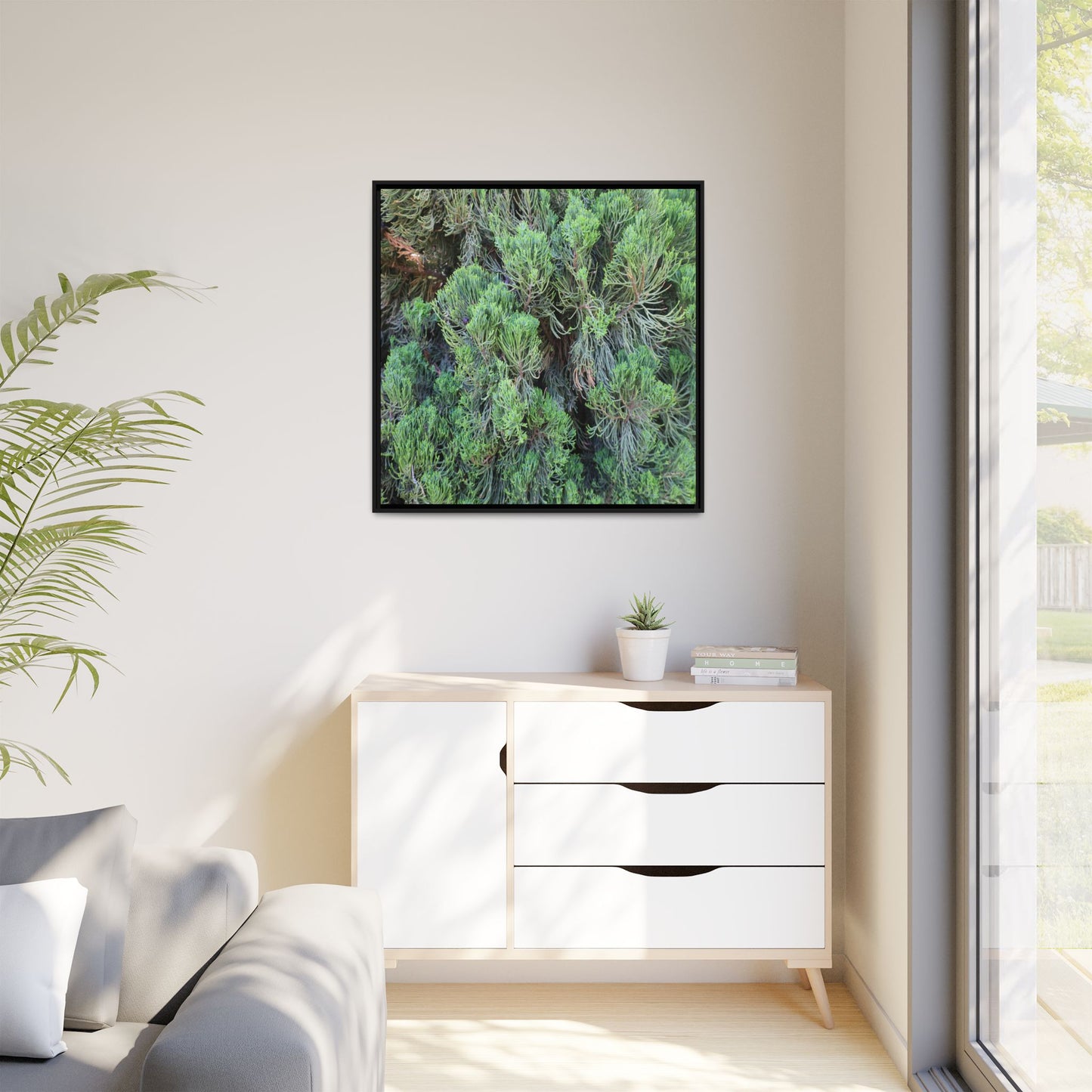 Verdant Whispers - Unique Stretched Canvas Wall Art