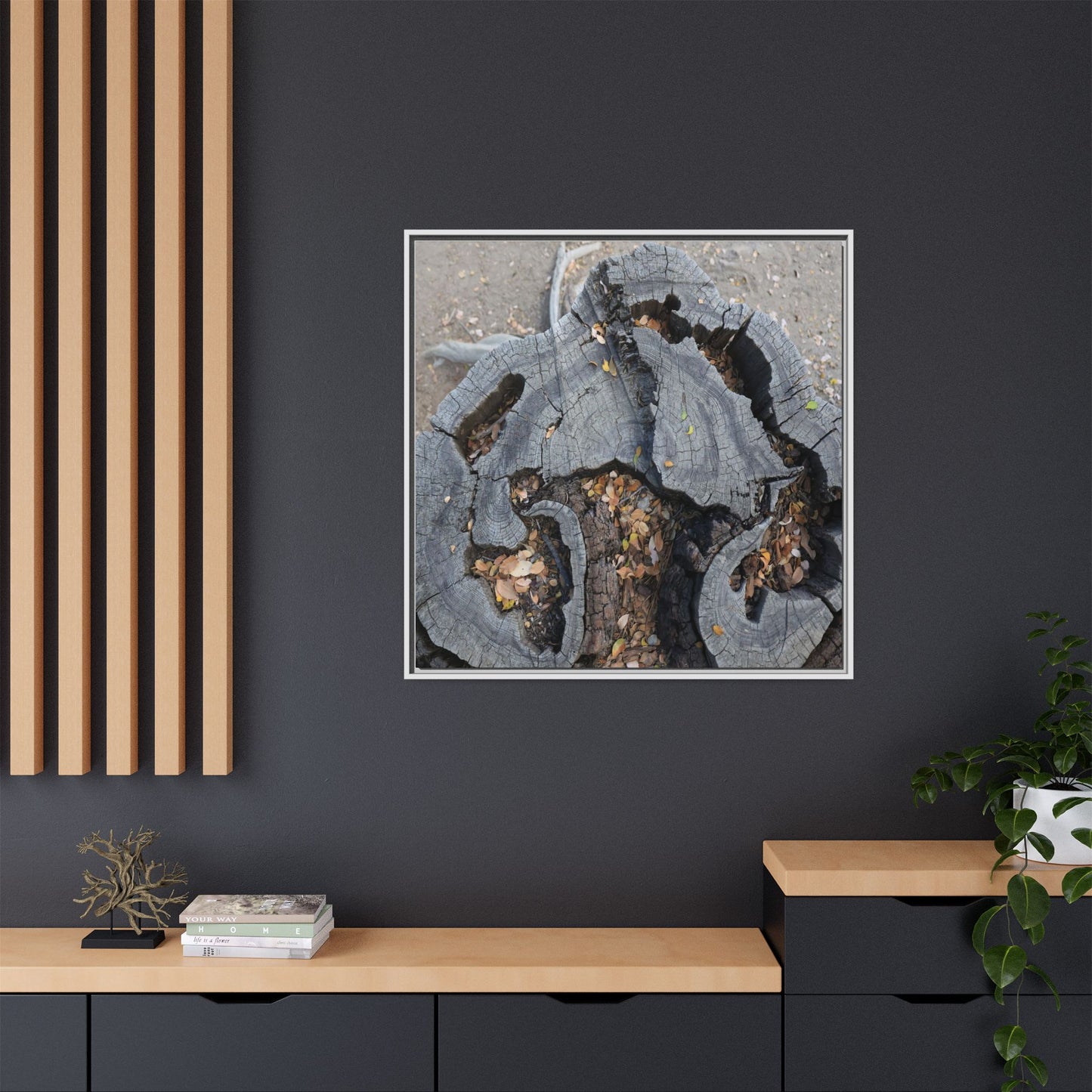 Time's Fractal Memory - Unique Stretched Canvas Wall Art