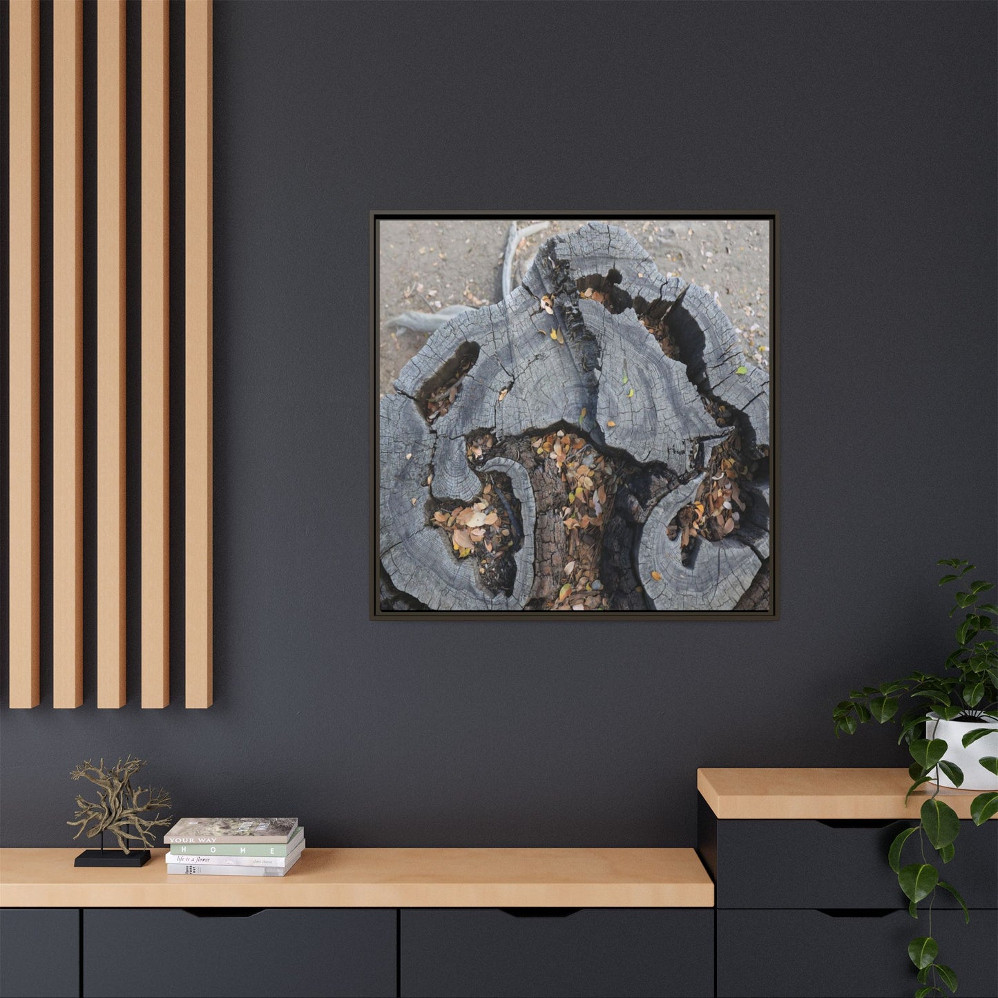 Time's Fractal Memory - Unique Stretched Canvas Wall Art