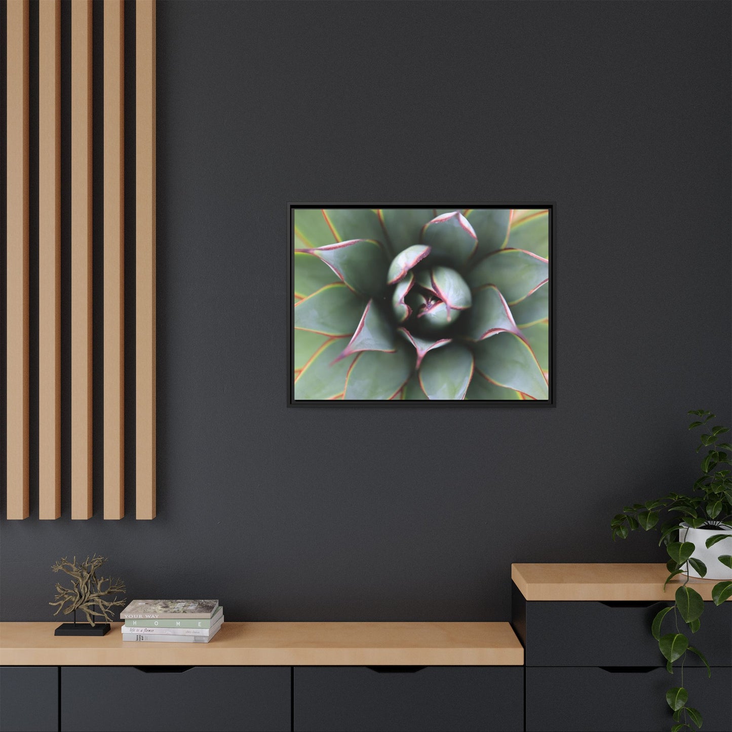 Spiky Elegance - Unique Stretched Canvas Wall Art