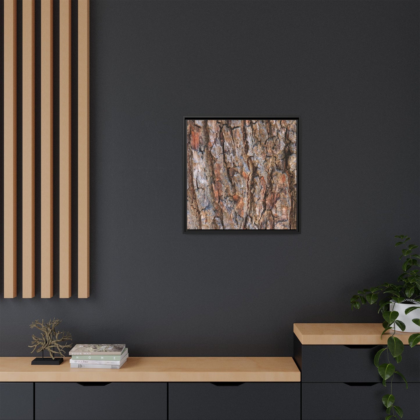 Tree's Timeworn Tale - Unique Stretched Canvas Wall Art