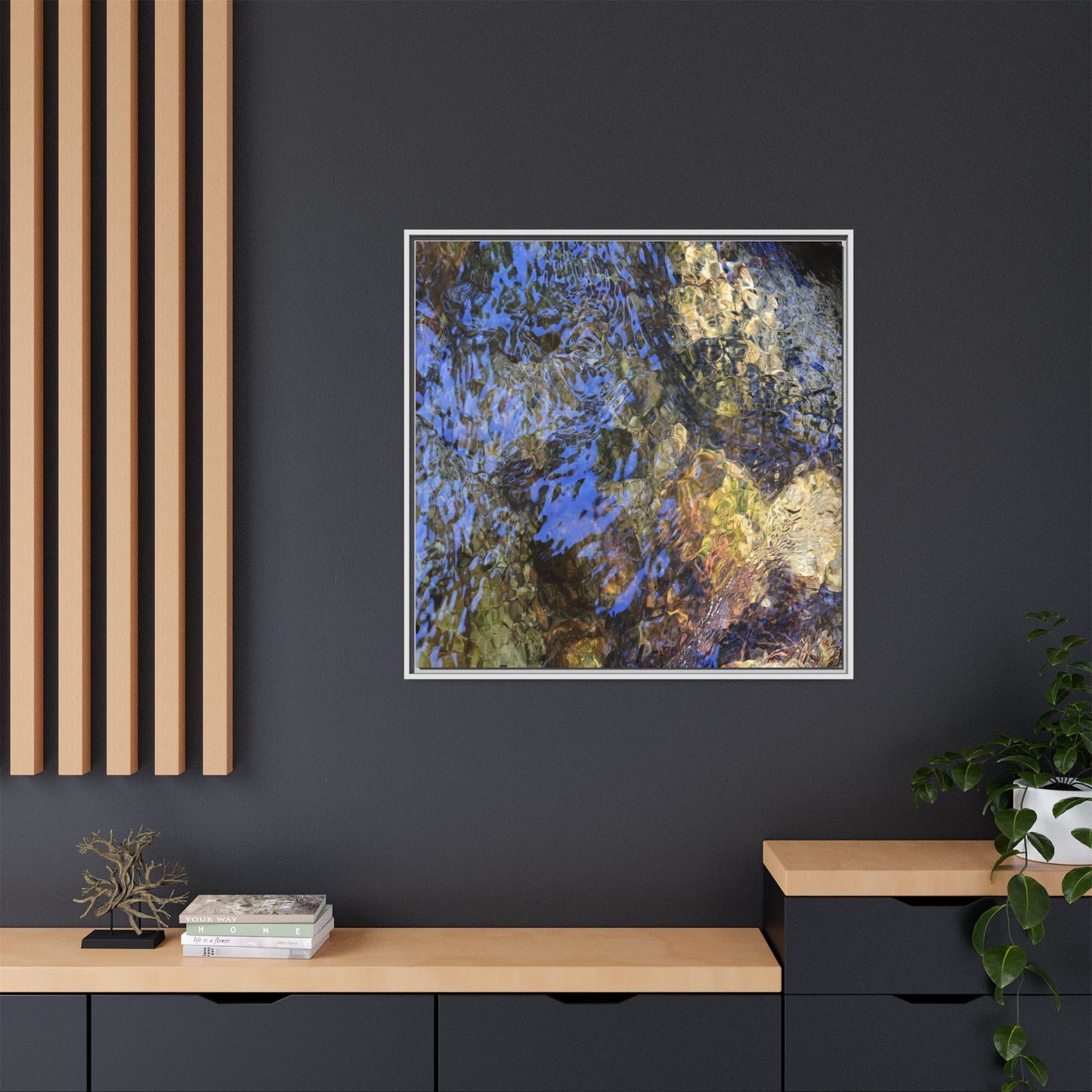 Aquatic Kaleidoscope - Unique Stretched Canvas Wall Art