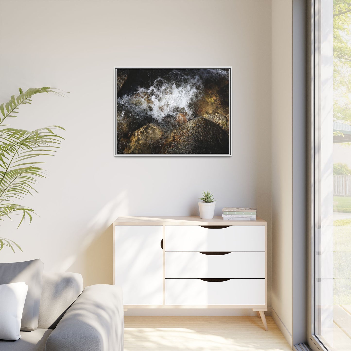Cascading Momentum - Unique Stretched Canvas Wall Art