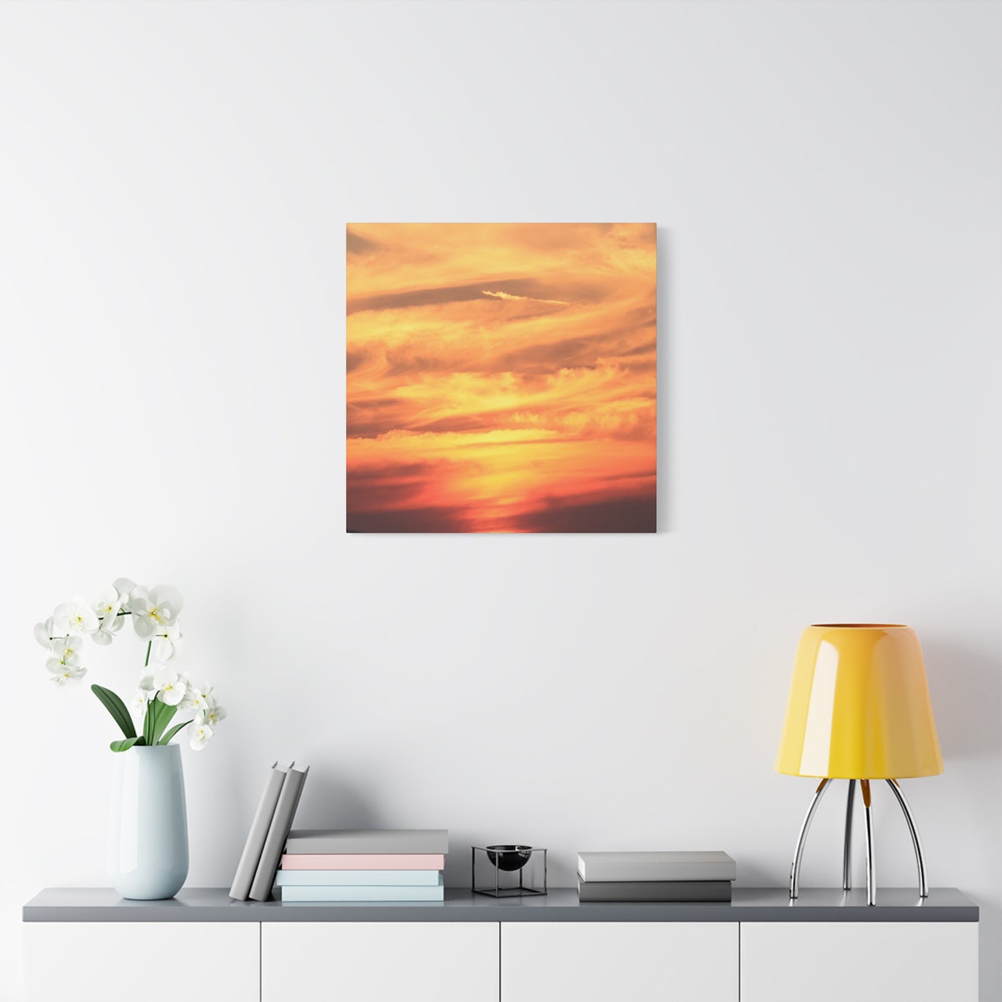 Golden Whispers - Unique Frameless Canvas Wall Art