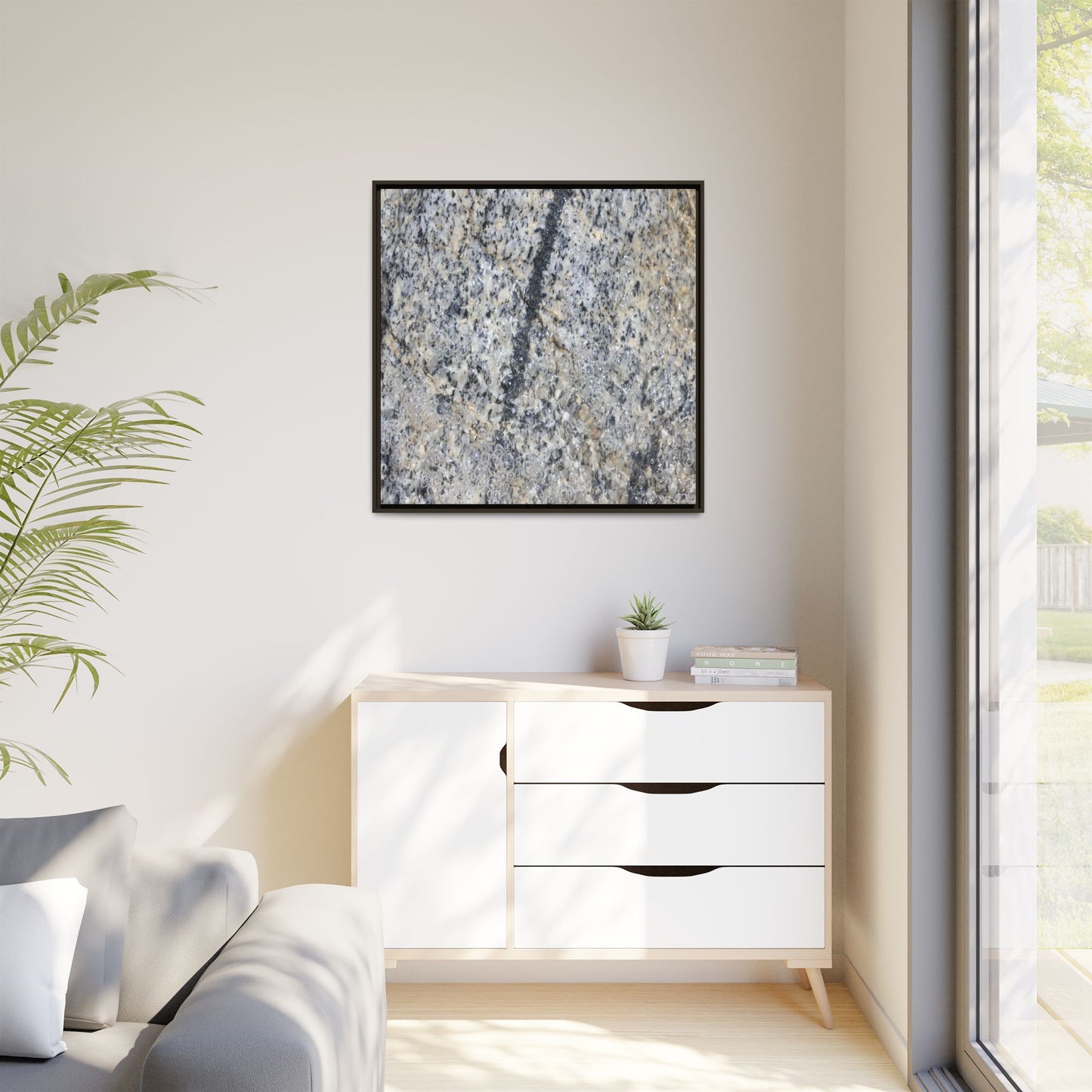 Granite Bubbles - Unique Stretched Canvas Wall Art