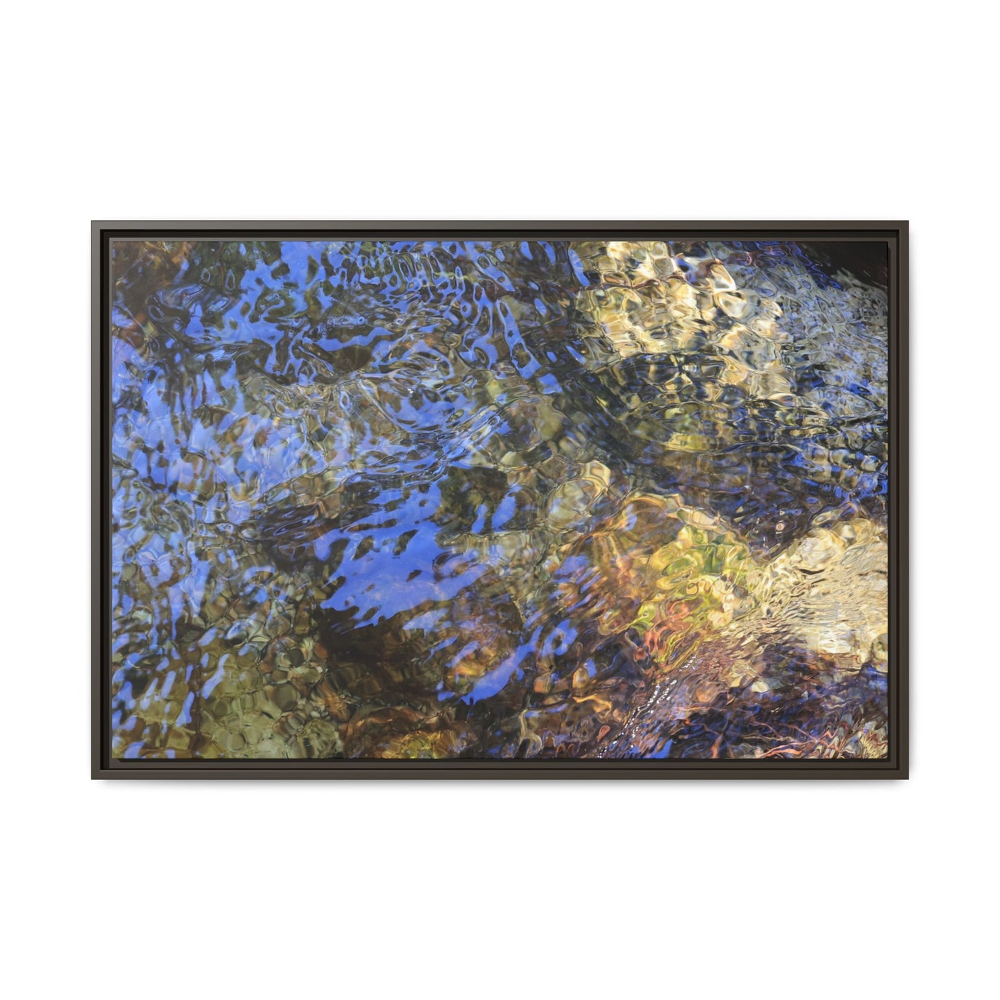 Aquatic Kaleidoscope - Unique Stretched Canvas Wall Art