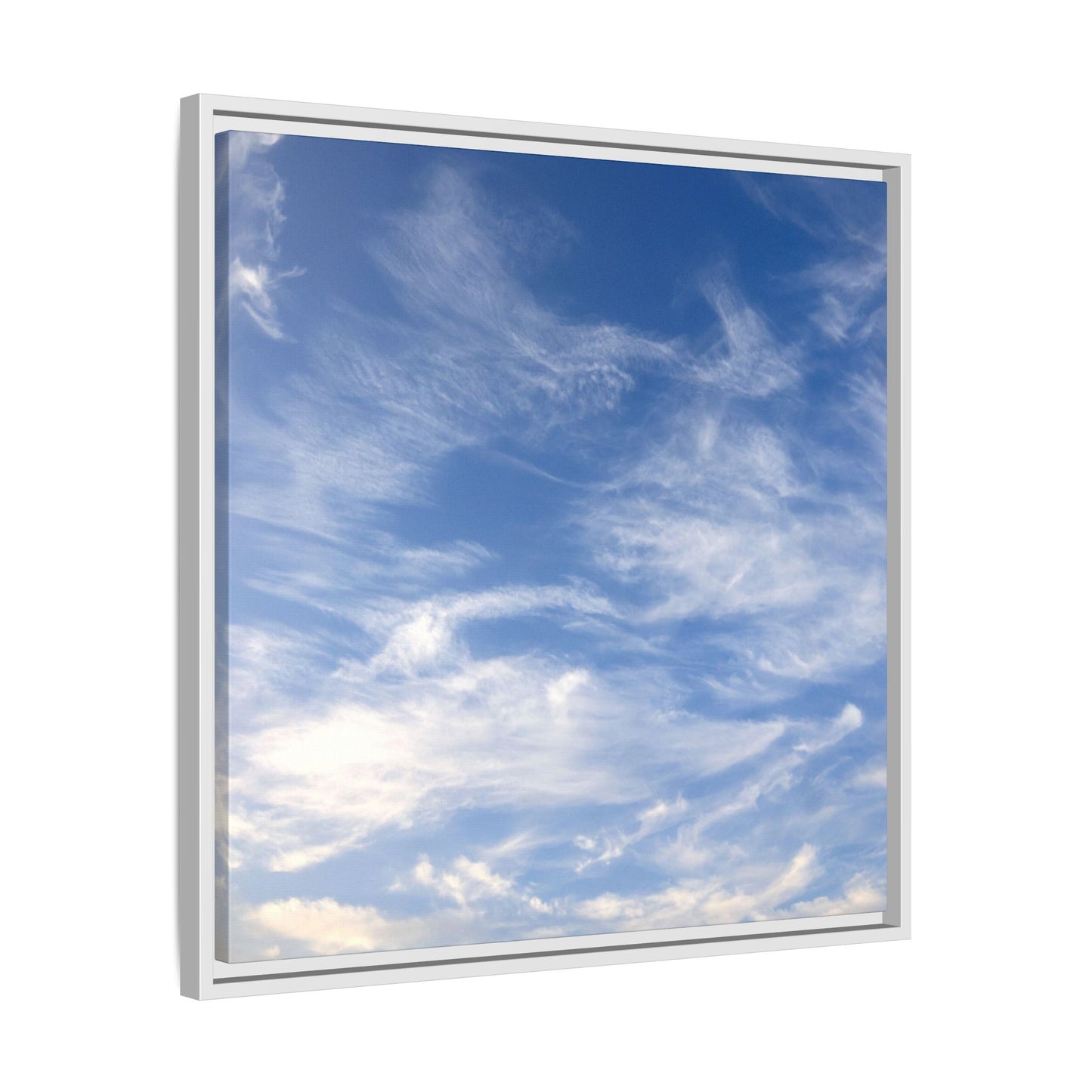 Ethereal Blue Tapestry - Unique Stretched Canvas Wall Art