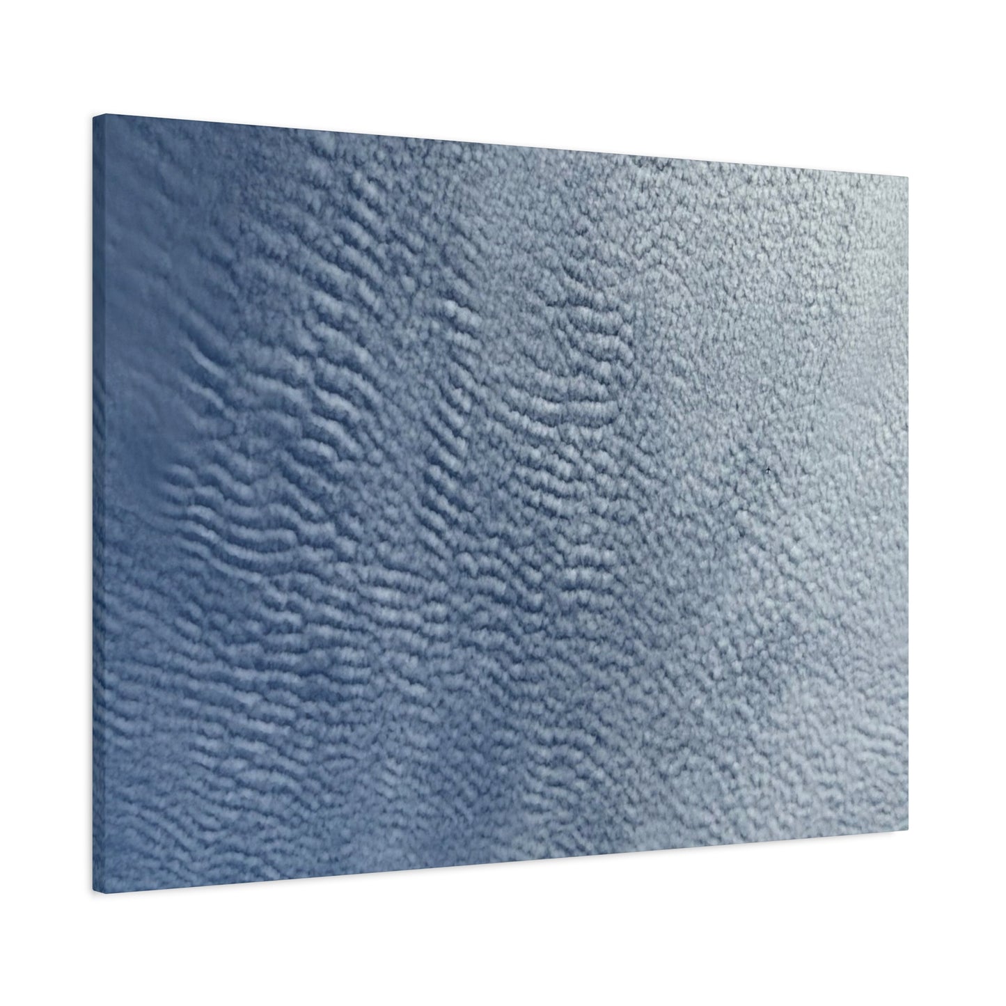 Rippling Echoes of Cerulean Stillness - Unique Frameless Canvas Wall Art