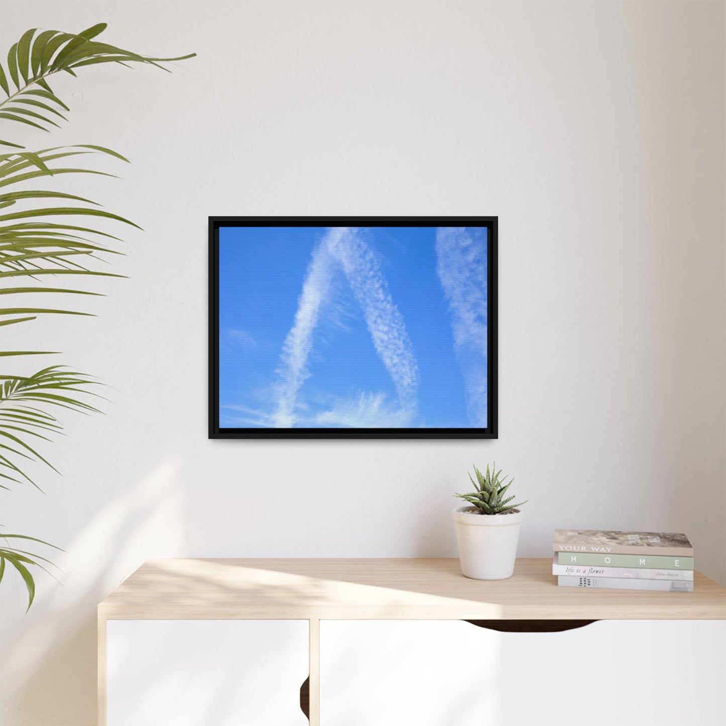 Skyward Whispers - Unique Stretched Canvas Wall Art