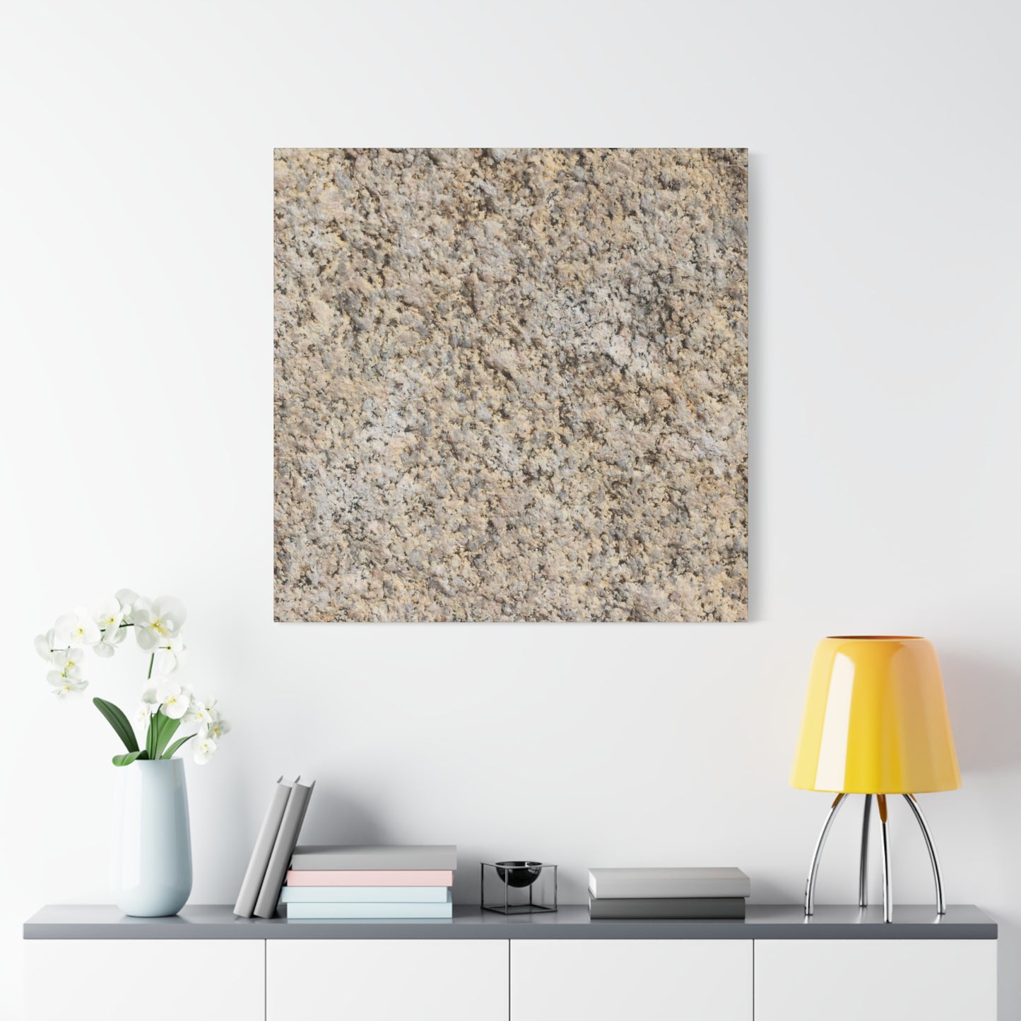 Granular Echoes - Unique Frameless Canvas Wall Art