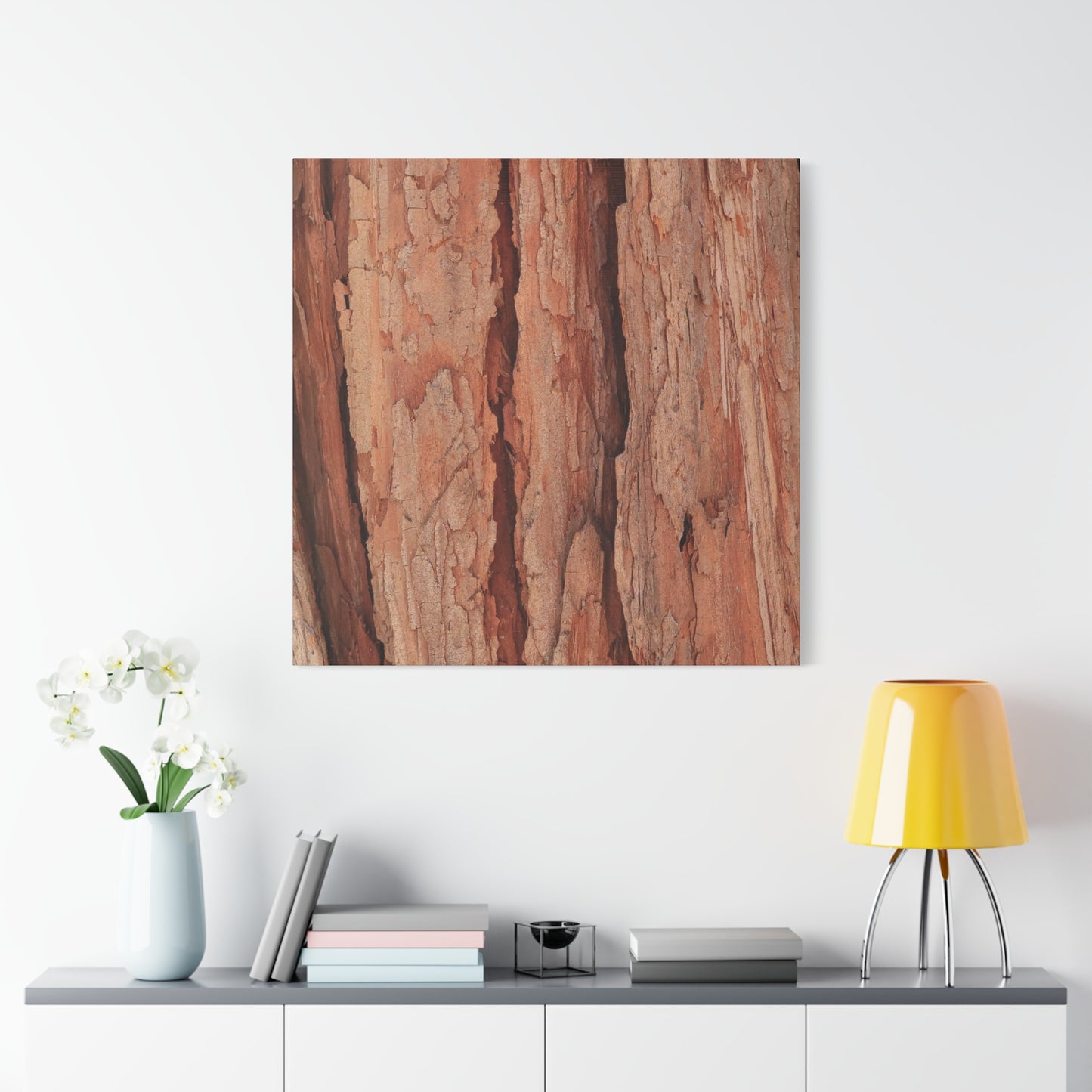 Bark Layers of Time - Unique Frameless Canvas Wall Art