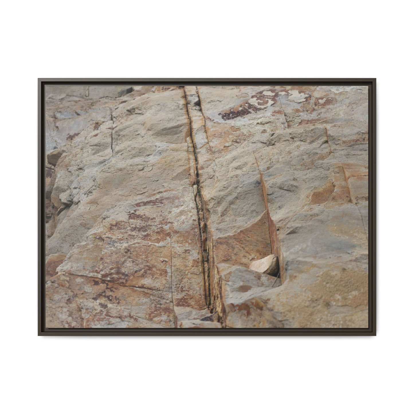 Sedimentary Symphony - Unique Stretched Canvas Wall Art