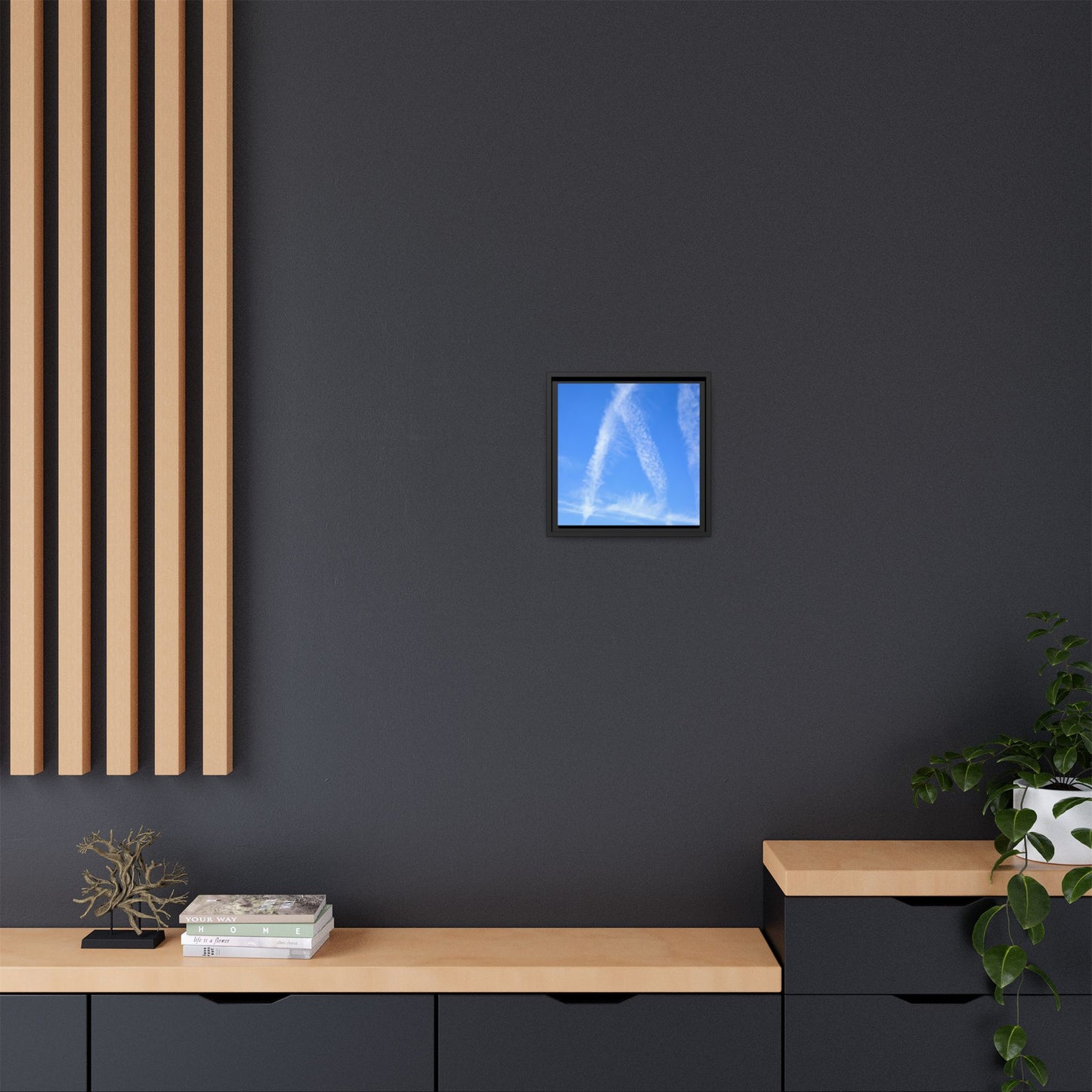 Skyward Whispers - Unique Stretched Canvas Wall Art