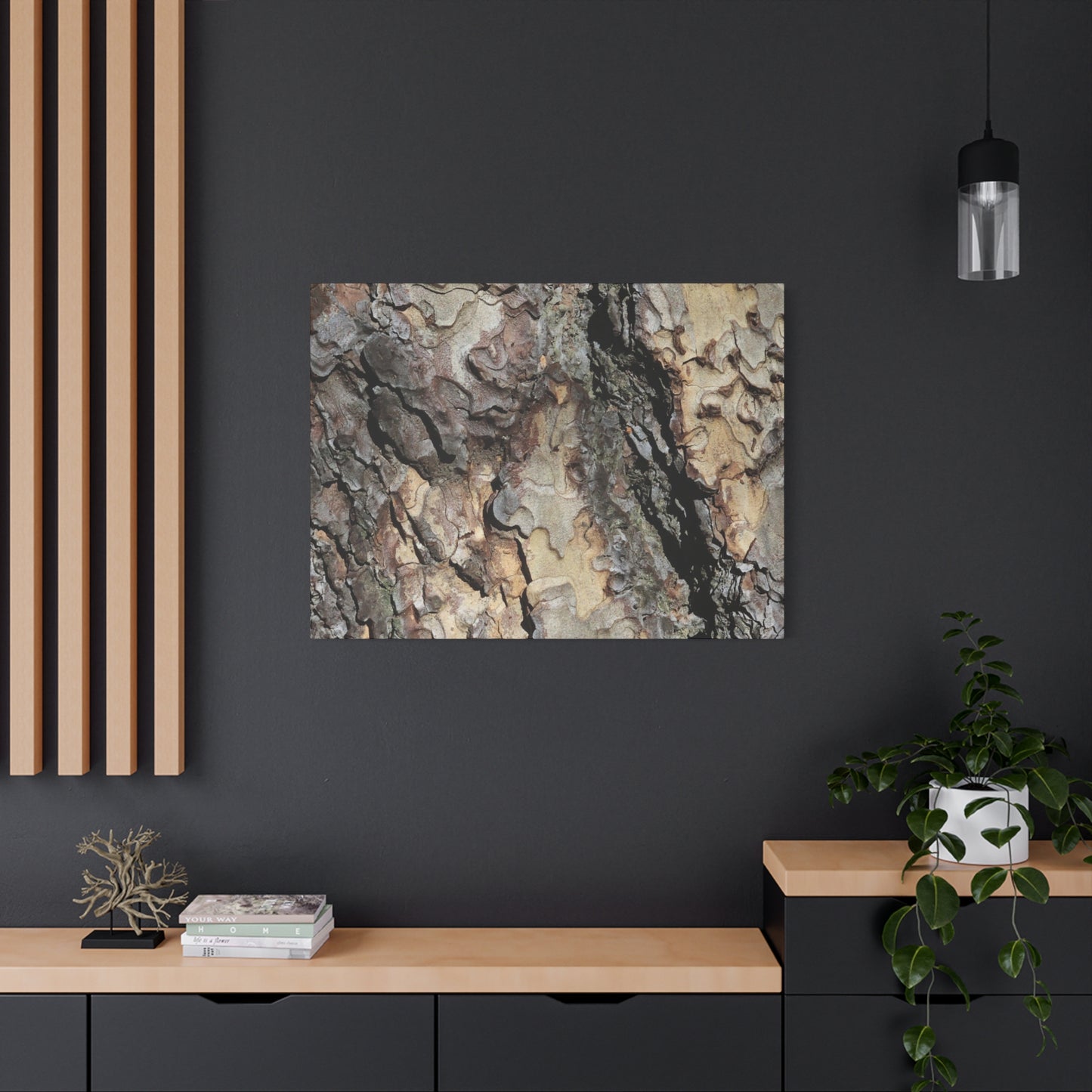 Wooden Labyrinth - Unique Frameless Canvas Wall Art
