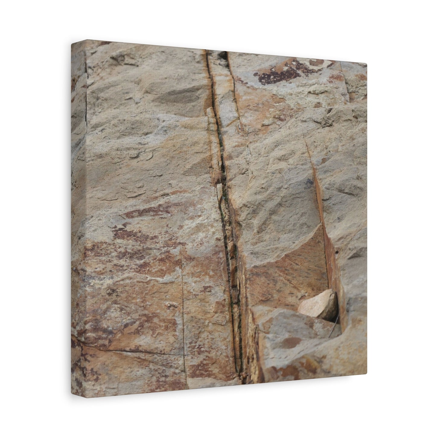 Cracked Canvas of Time - Unique Frameless Canvas Wall Art