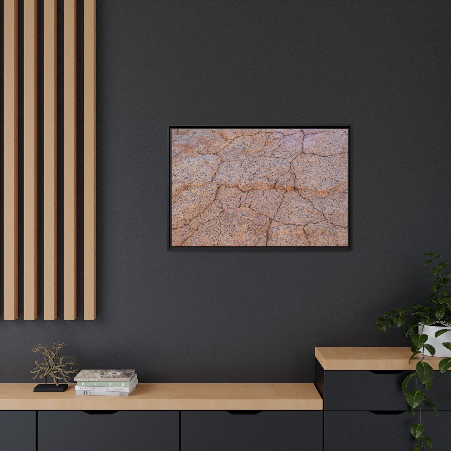 Fragmented Earth - Unique Stretched Canvas Wall Art