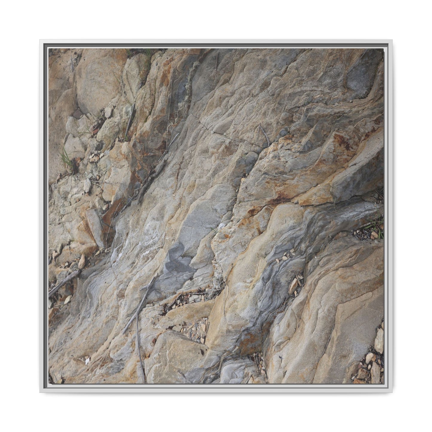 Layers of Earth's History - Unique Stretched Canvas Wall Art