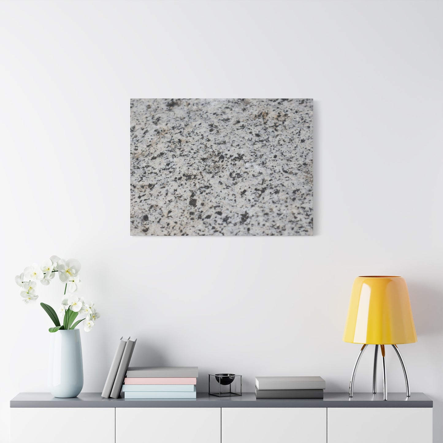Speckled Silence - Unique Frameless Canvas Wall Art