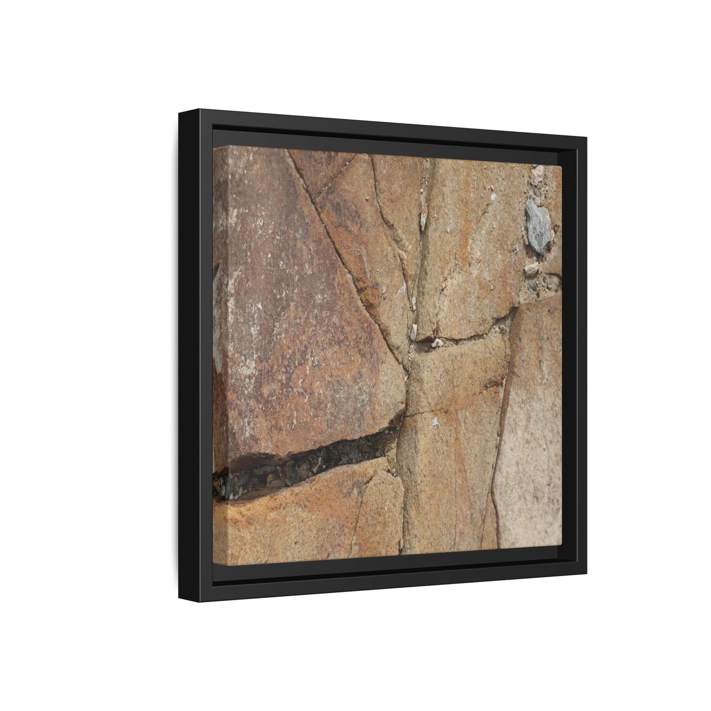 Rusty Crevices - Unique Stretched Canvas Wall Art