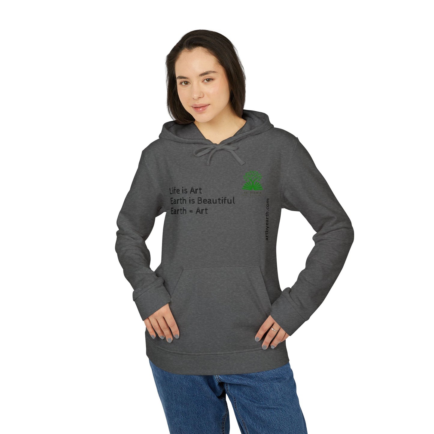 Z - ART BY EARTH HOODIE - adidas Unisex Fleece Hoodie