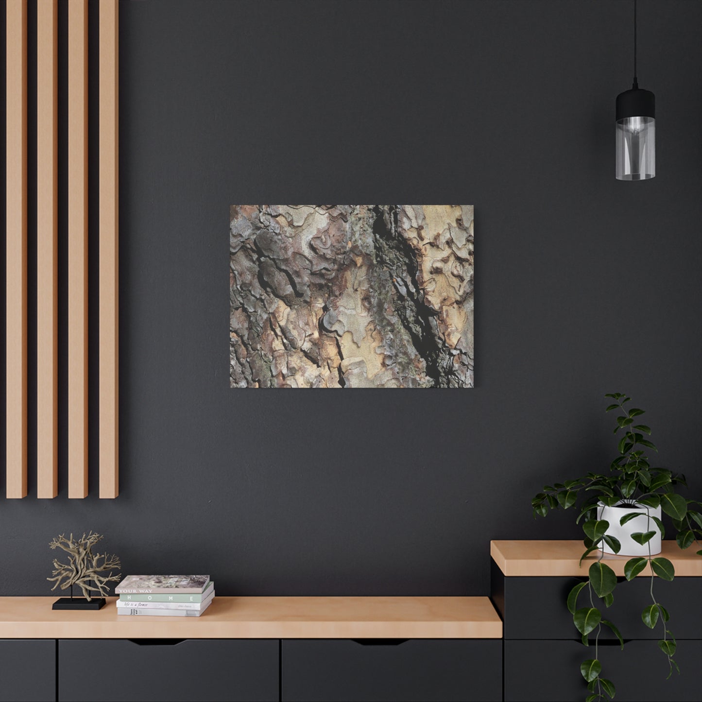Wooden Labyrinth - Unique Frameless Canvas Wall Art