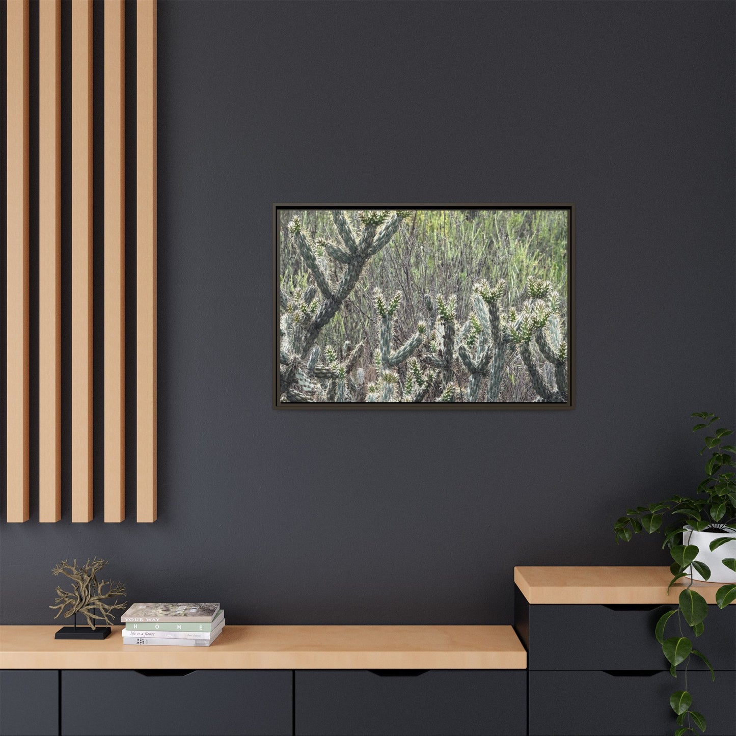 Prickly Paradise - Unique Stretched Canvas Wall Art