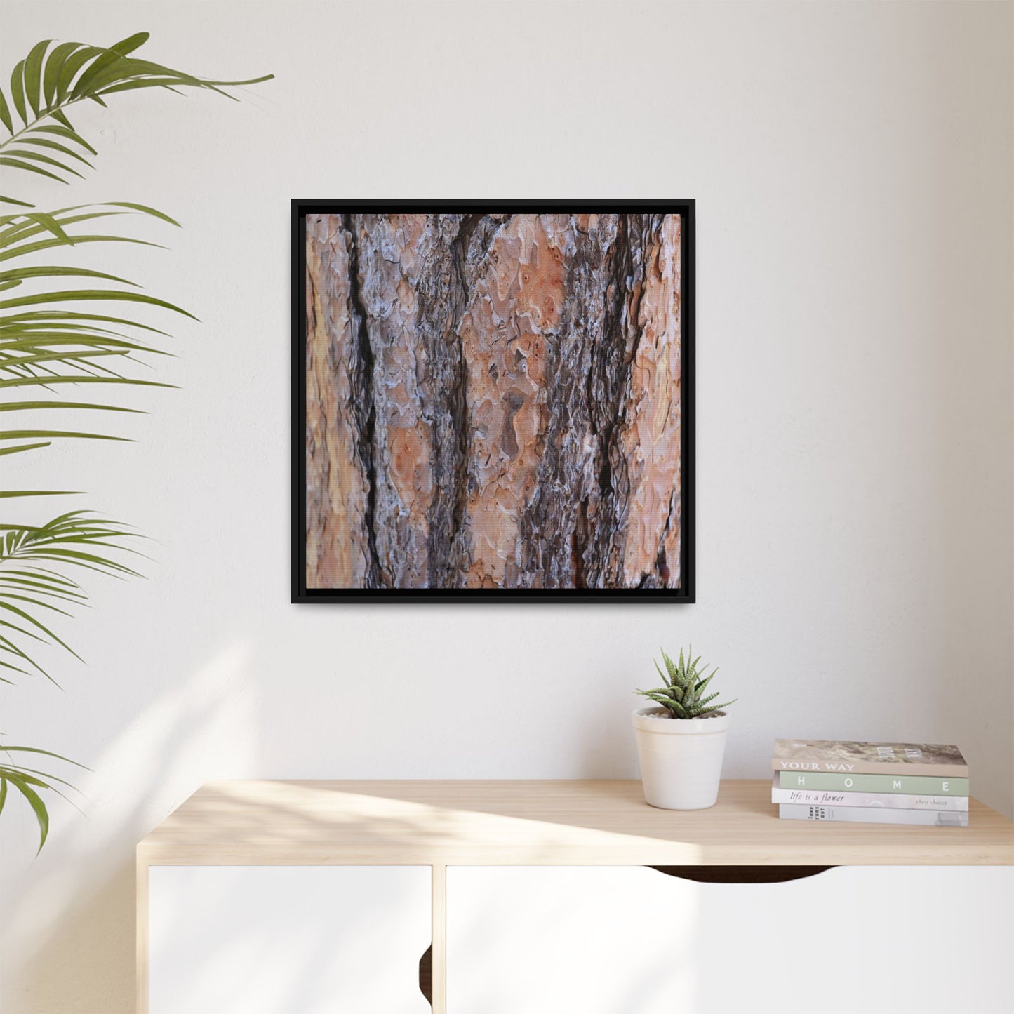 Earthy Embrace - Unique Stretched Canvas Wall Art