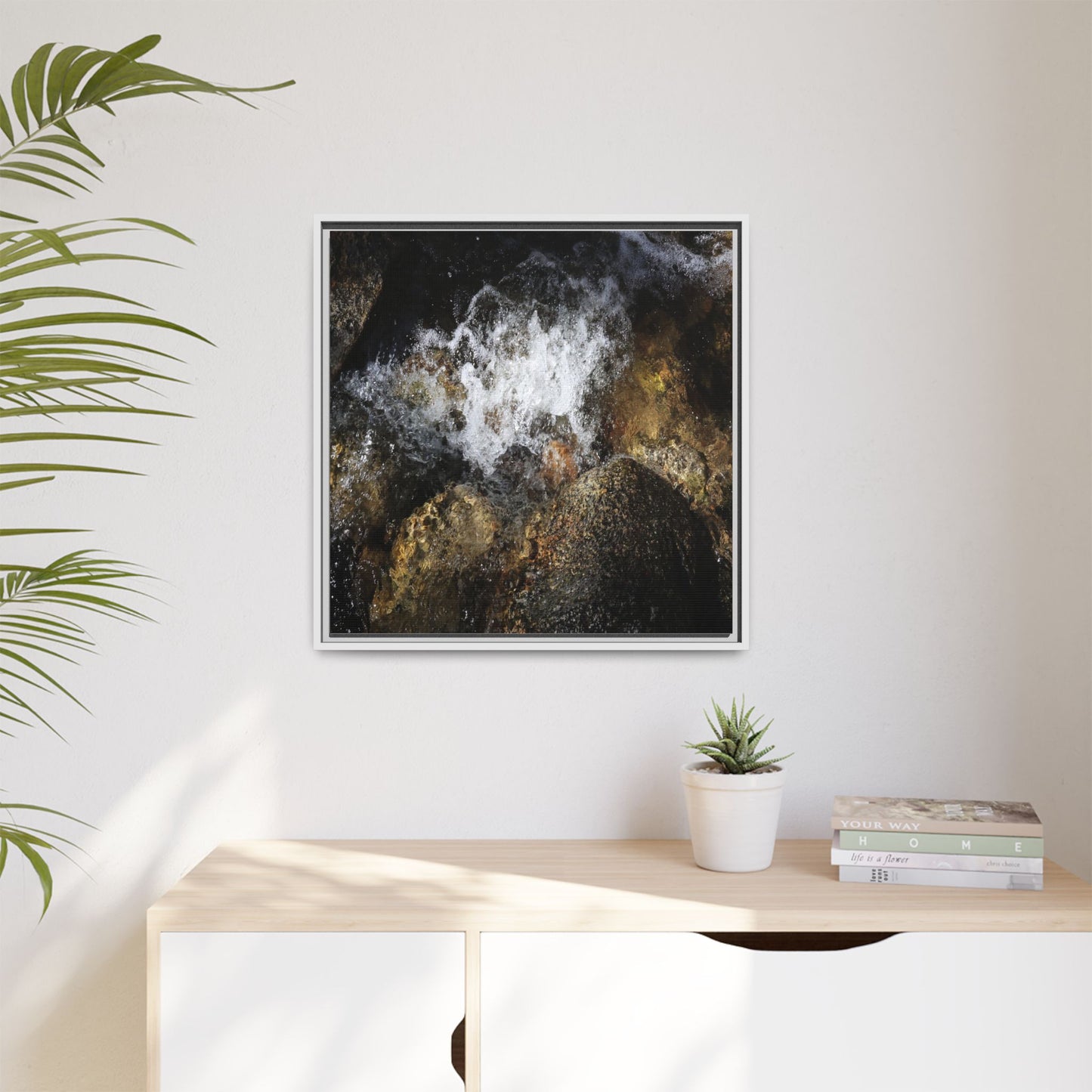 Cascading Momentum - Unique Stretched Canvas Wall Art