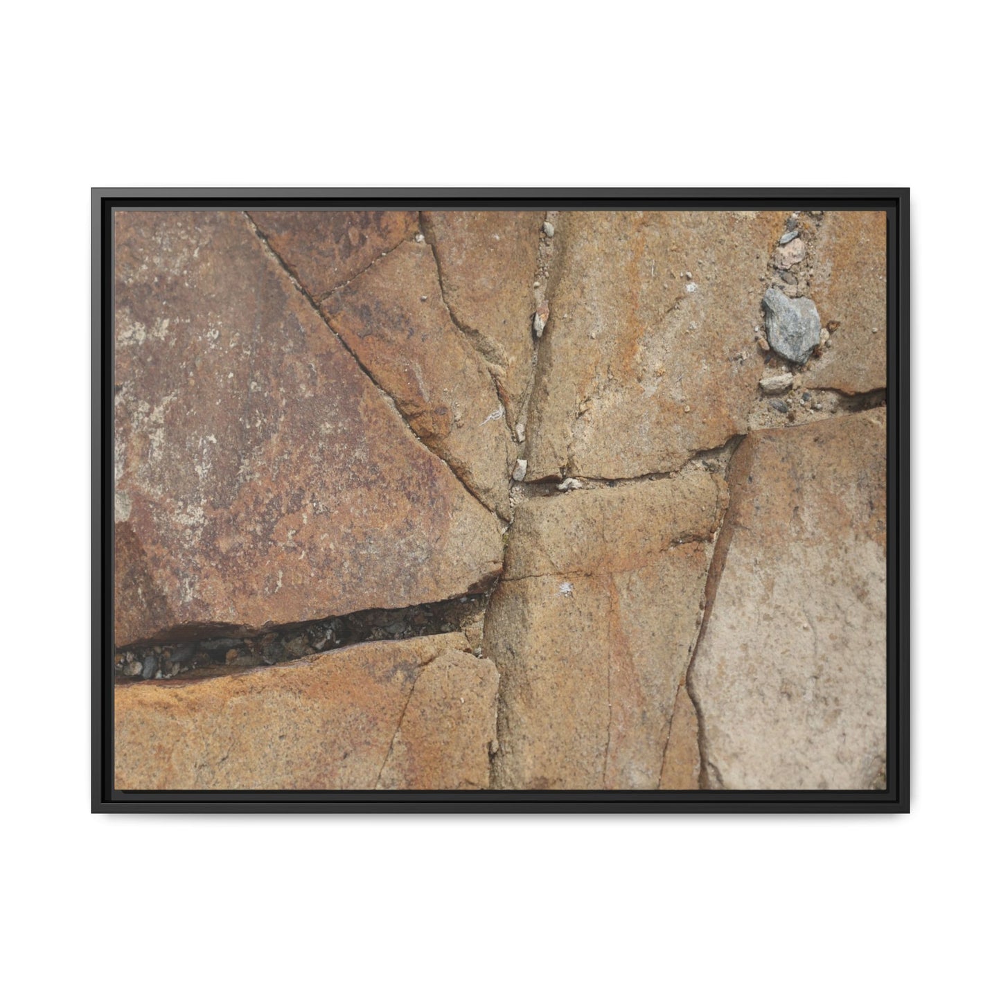 Rusty Crevices - Unique Stretched Canvas Wall Art