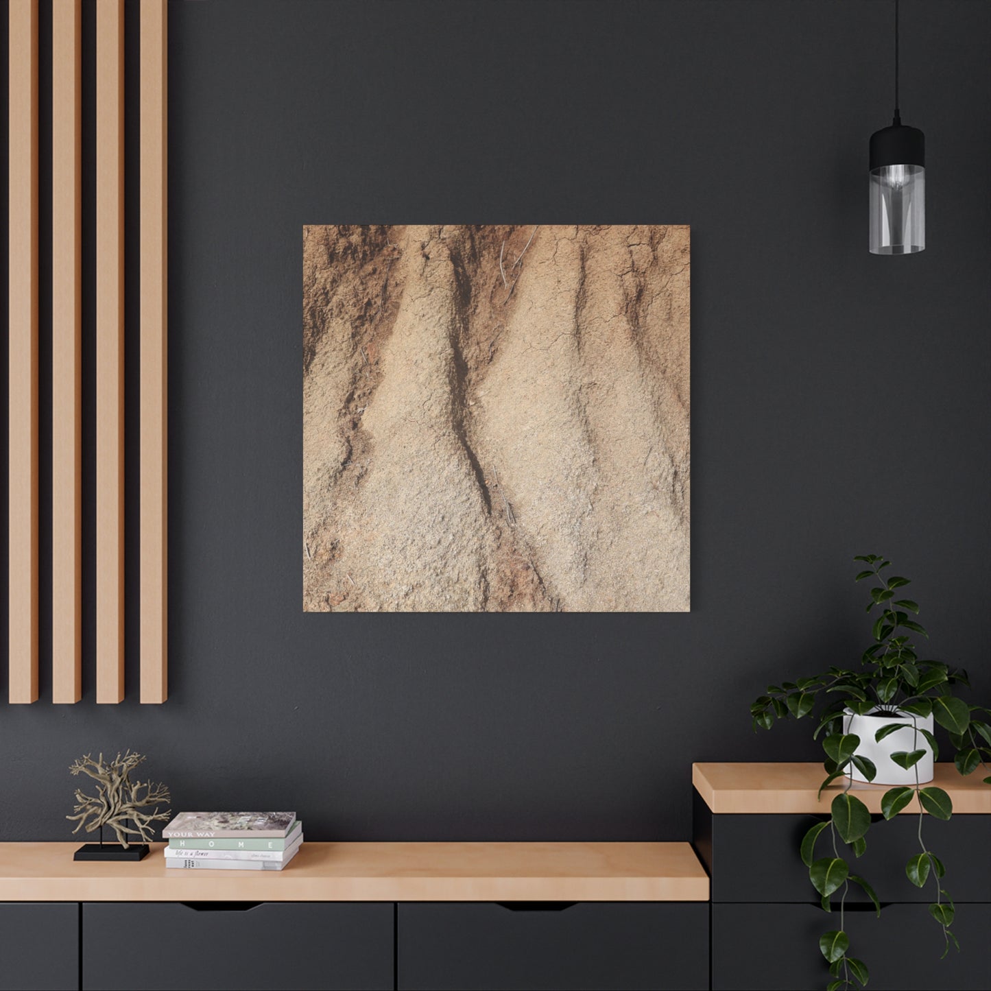Weathered Earth - Unique Frameless Canvas Wall Art