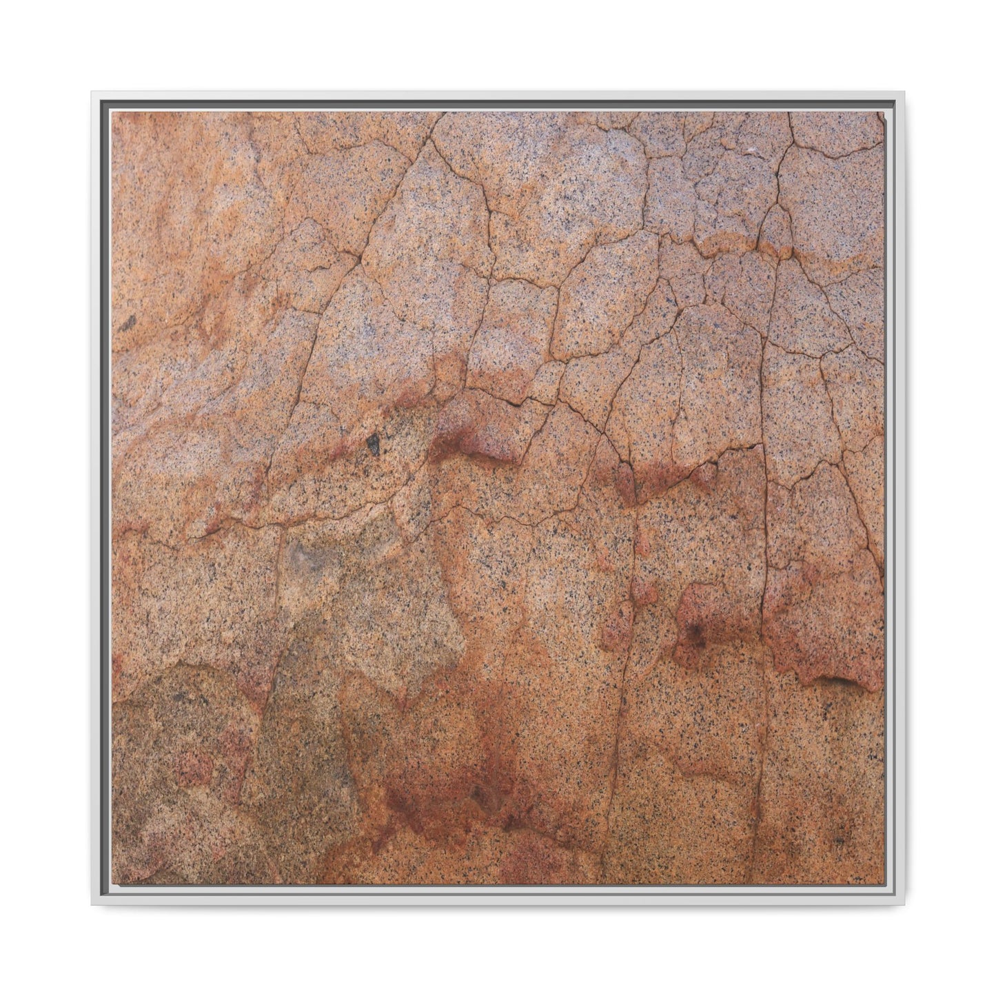 Russet Fissures - Unique Stretched Canvas Wall Art