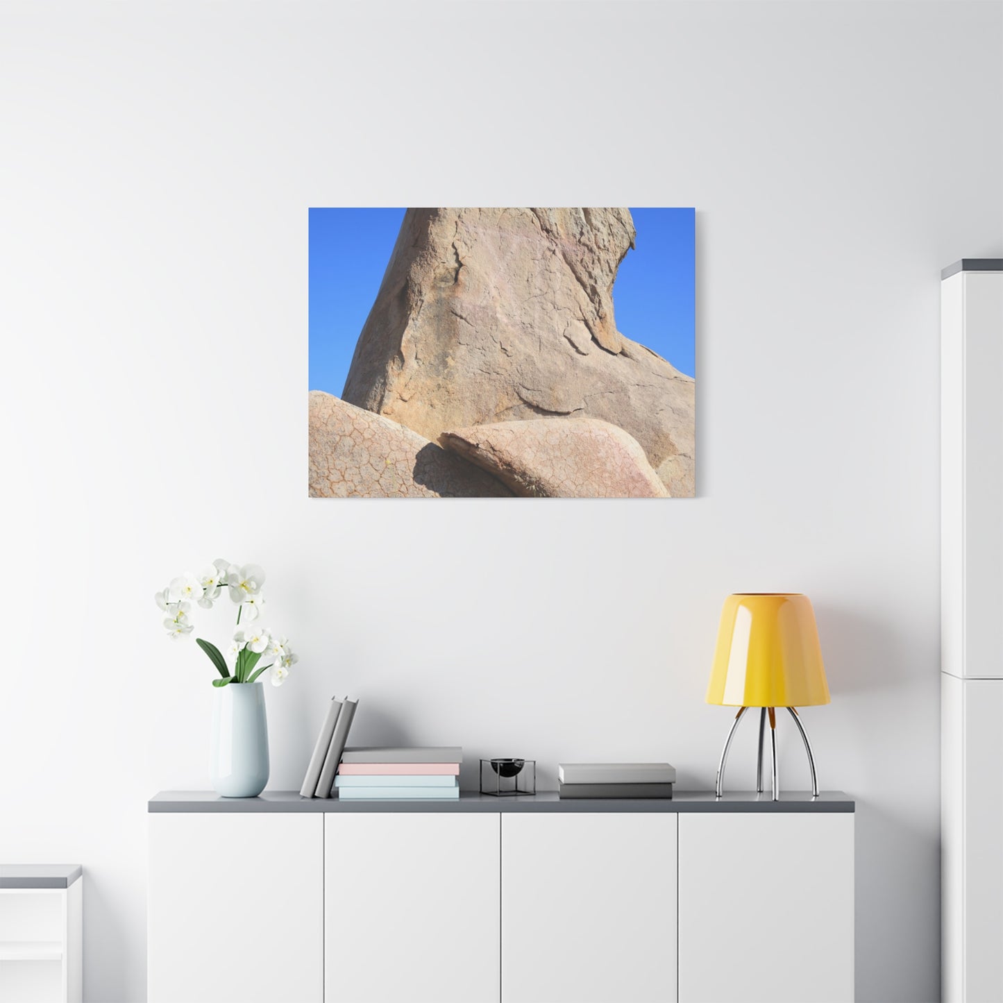 Boulder's Embrace - Unique Frameless Canvas Wall Art