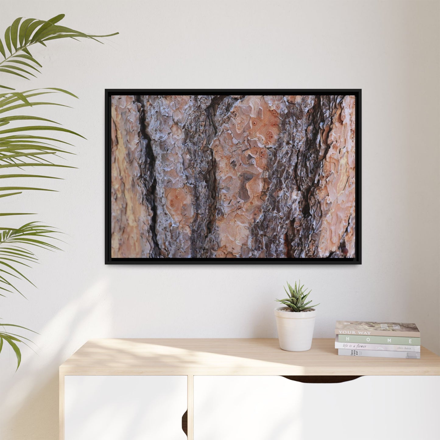 Earthy Embrace - Unique Stretched Canvas Wall Art