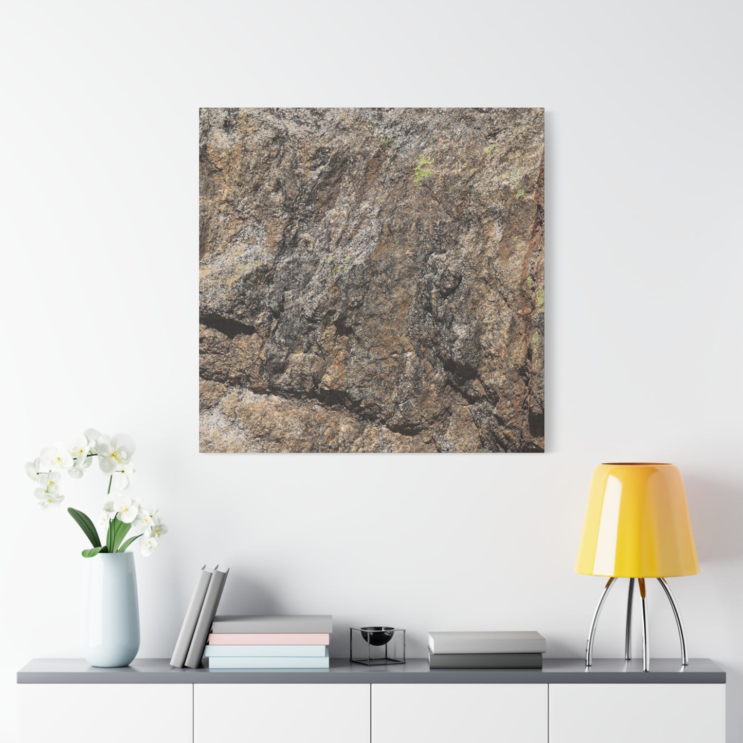 Weathered Stone Secrets - Unique Frameless Canvas Wall Art