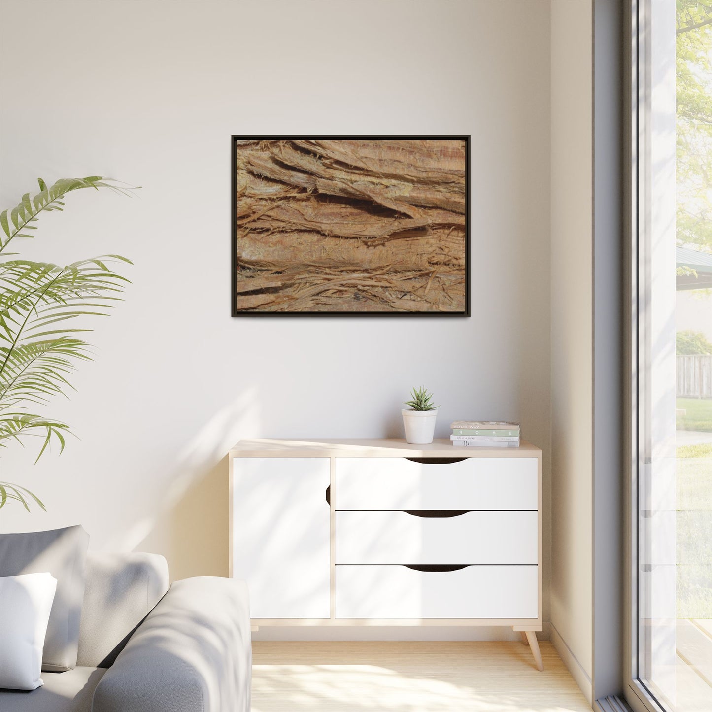 Splintered Bark - Unique Stretched Canvas Wall Art