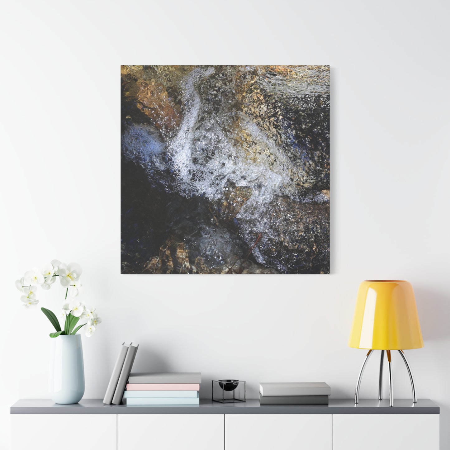 Liquid Stone - Unique Frameless Canvas Wall Art
